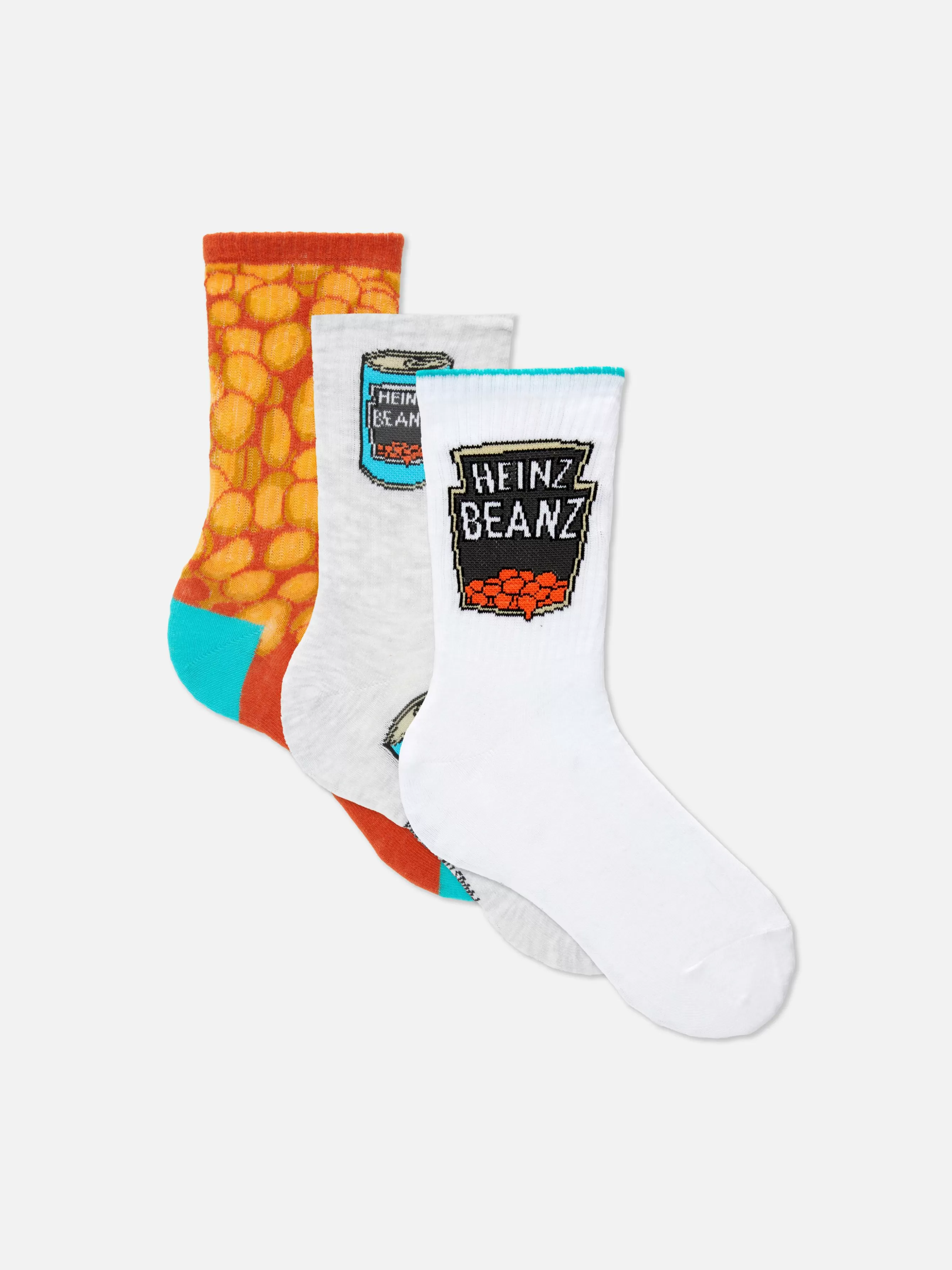 Cheap Primark Lot De 3 Paires De Chaussettes Heinz Beans Turquoise