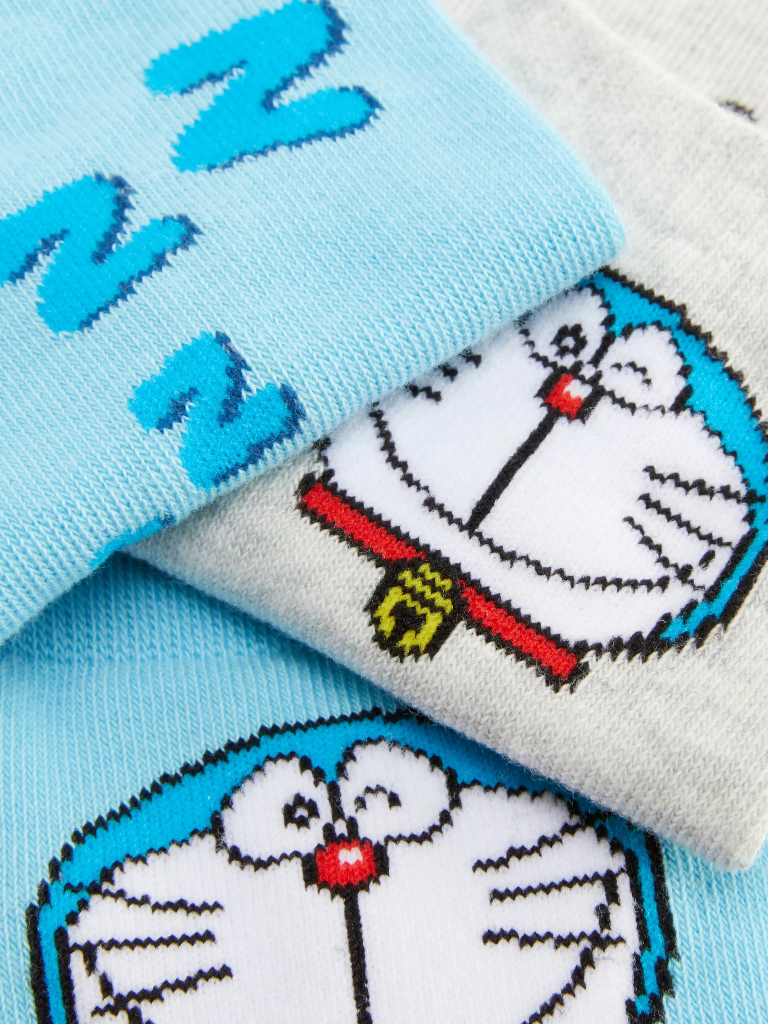 Clearance Primark Lot De 3 Paires De Chaussettes Pour Baskets Doraemon Bleu