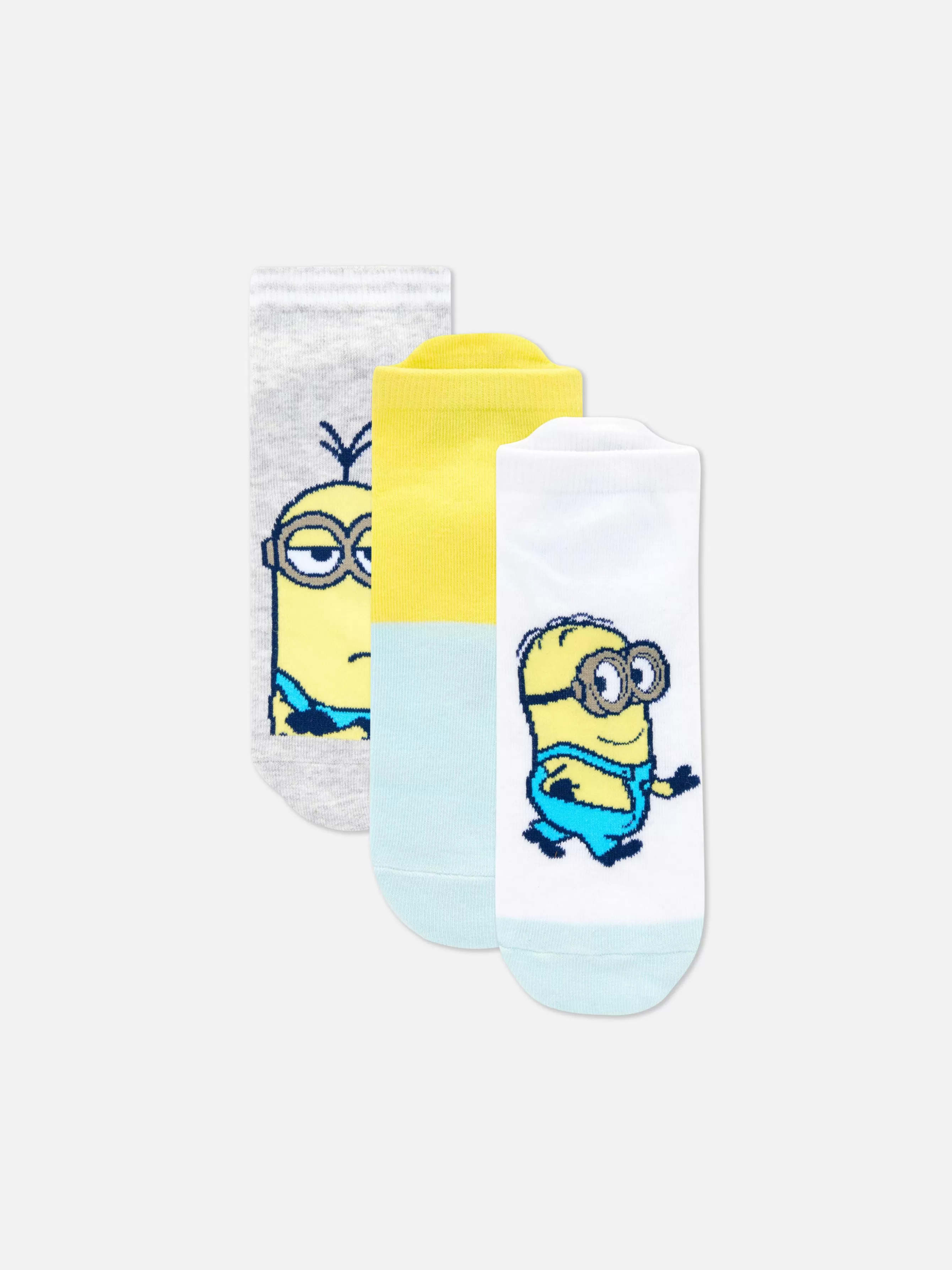 Cheap Primark Lot De 3 Paires De Chaussettes Pour Baskets Minions Jaune