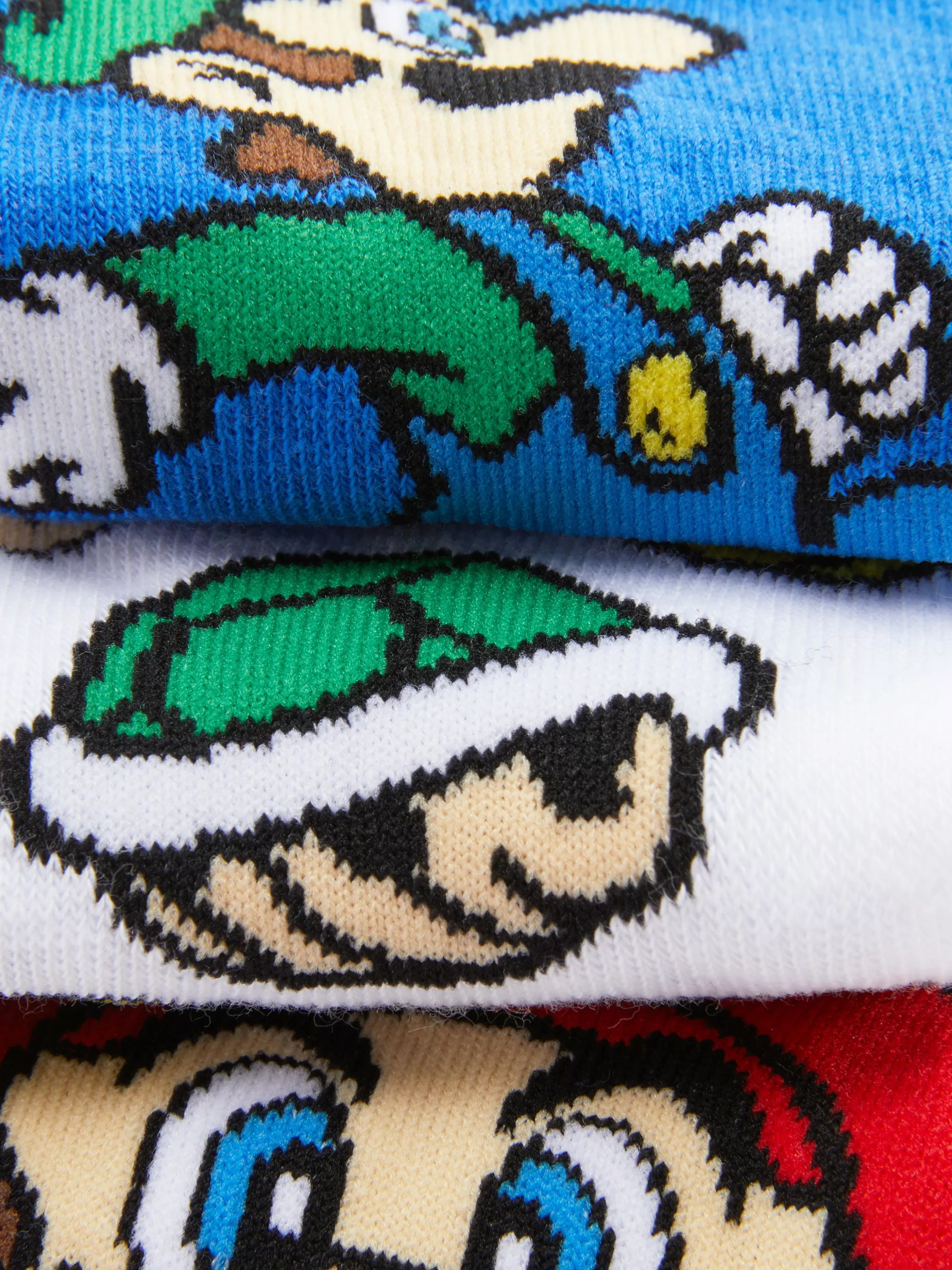 Outlet Primark Lot De 3 Paires De Chaussettes Super Mario World Rouge