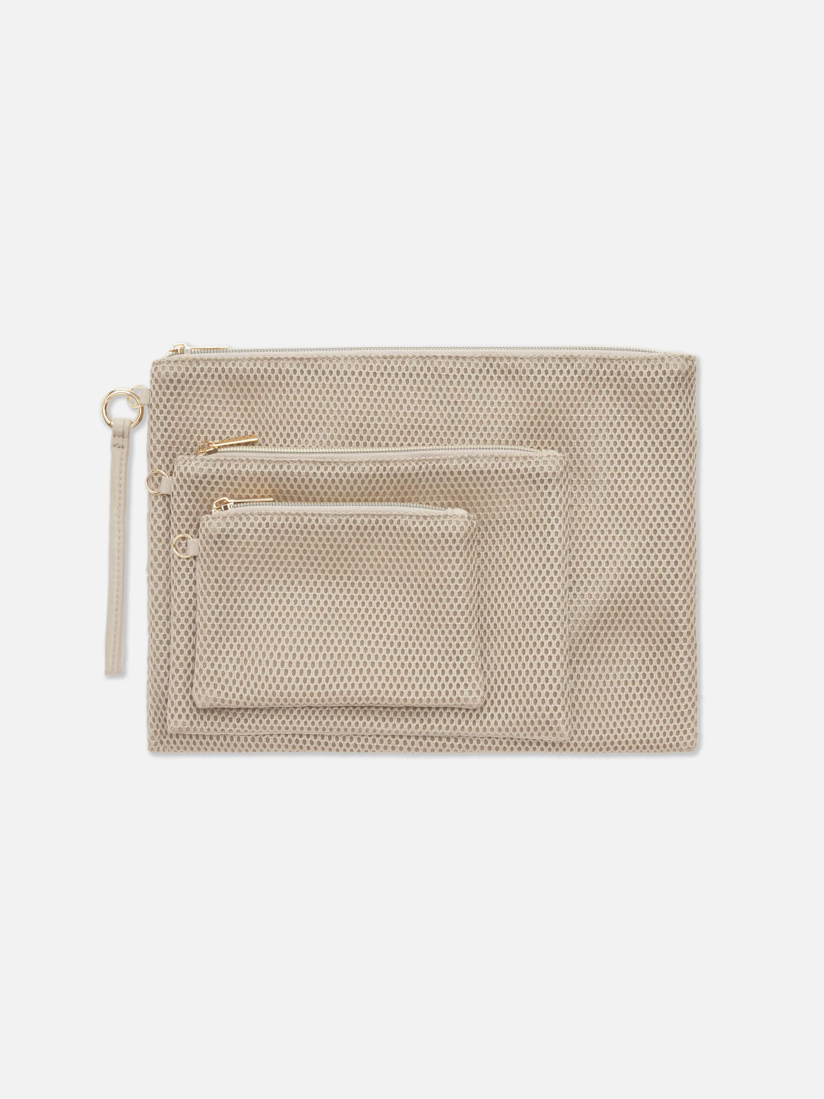 Cheap Primark Lot De 3 Pochettes En Maille Beige