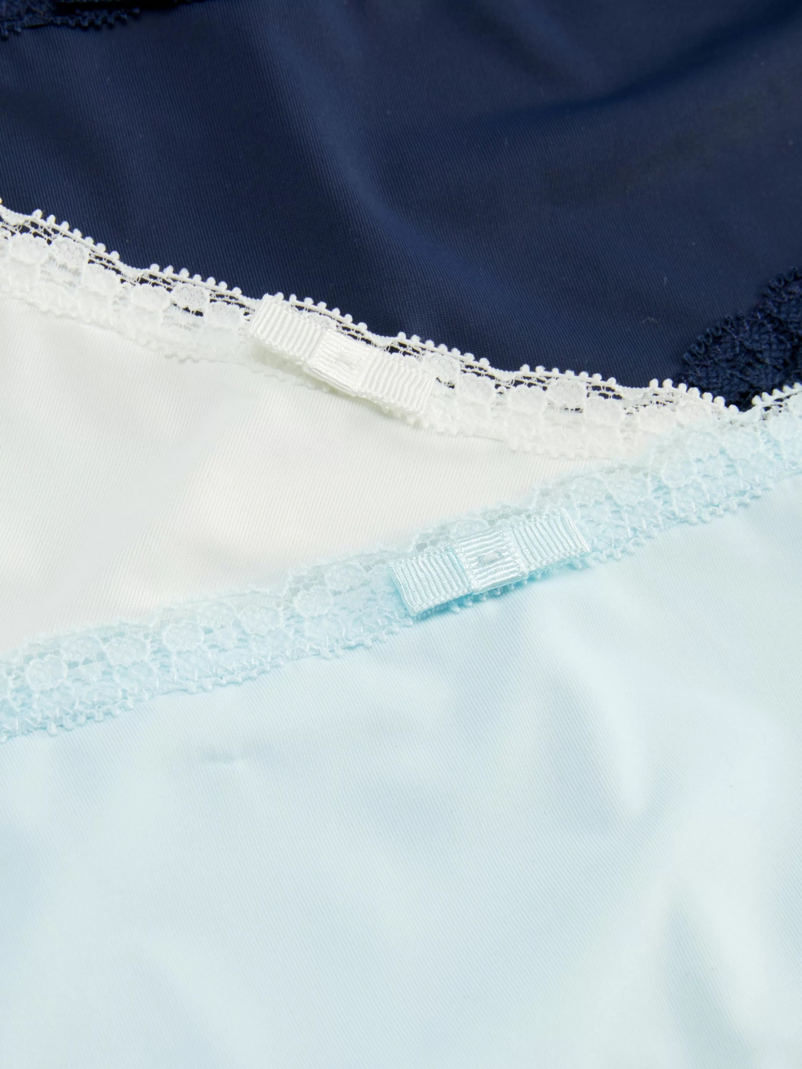 Online Primark Lot De 3 Shortys Bordés De Dentelle Bleu clair