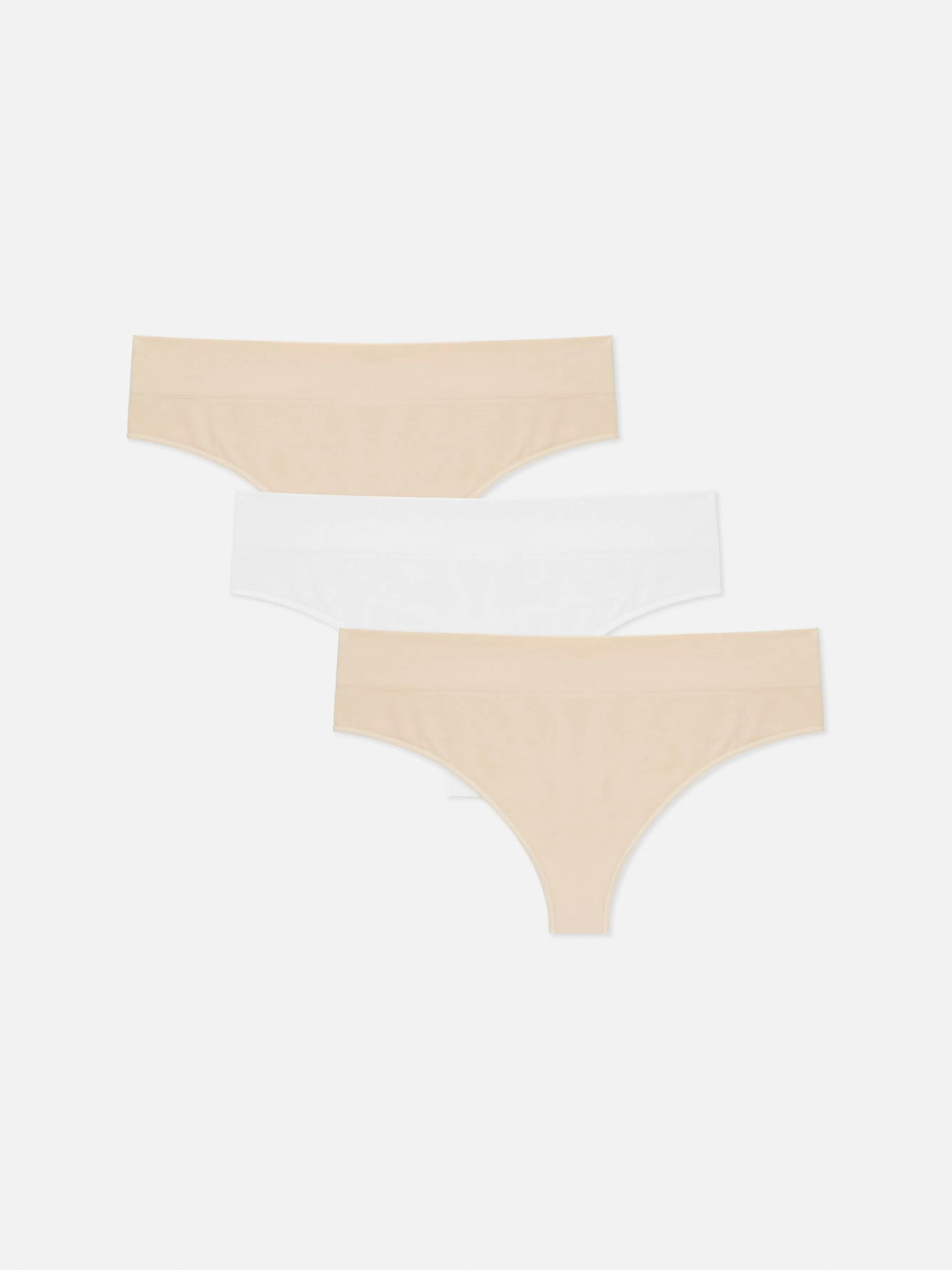 Shop Primark Lot De 3 Strings Sans Couture Taupe