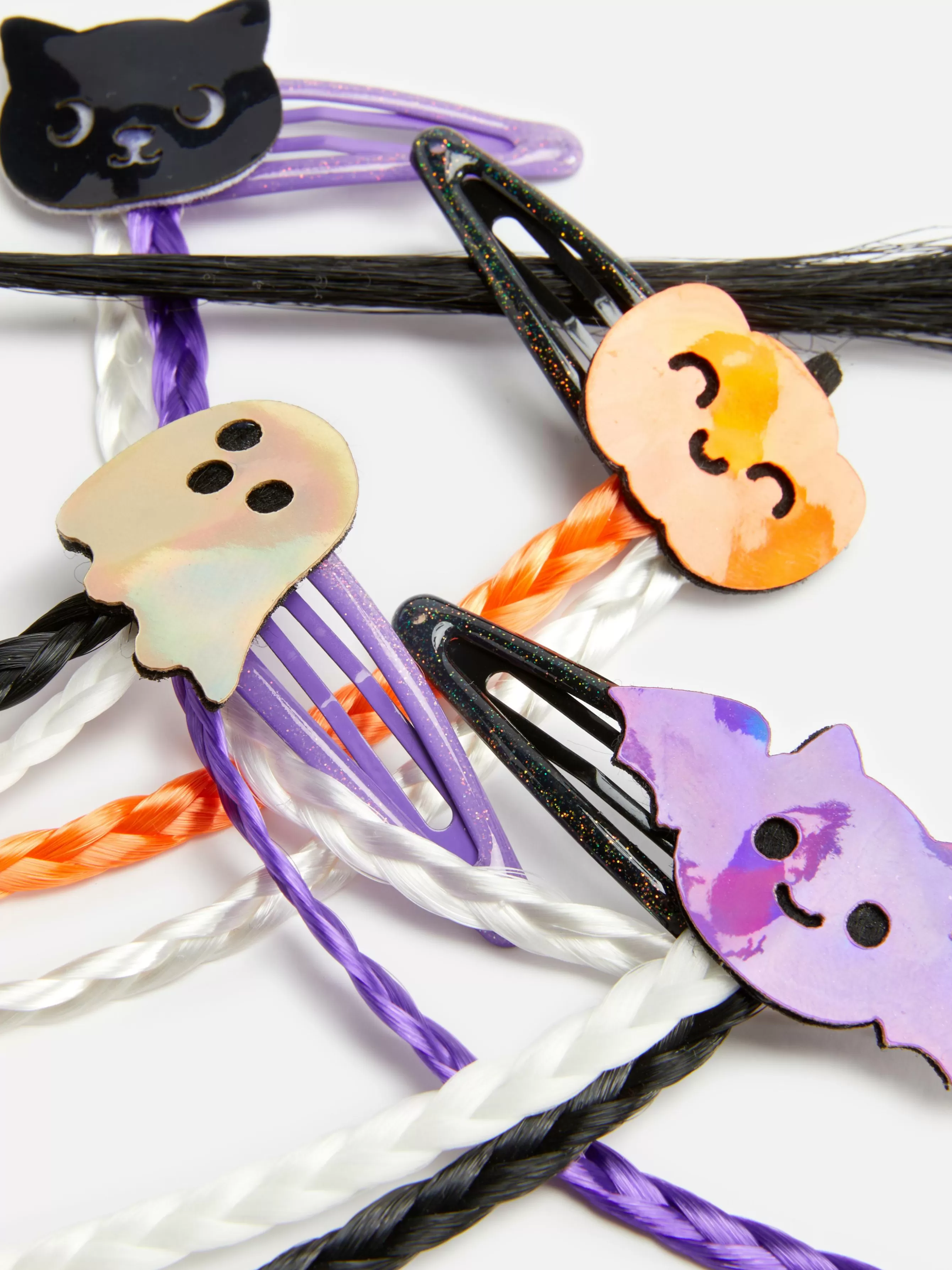 Best Primark Lot De 4 Barrettes à Tresses Halloween Multicolore