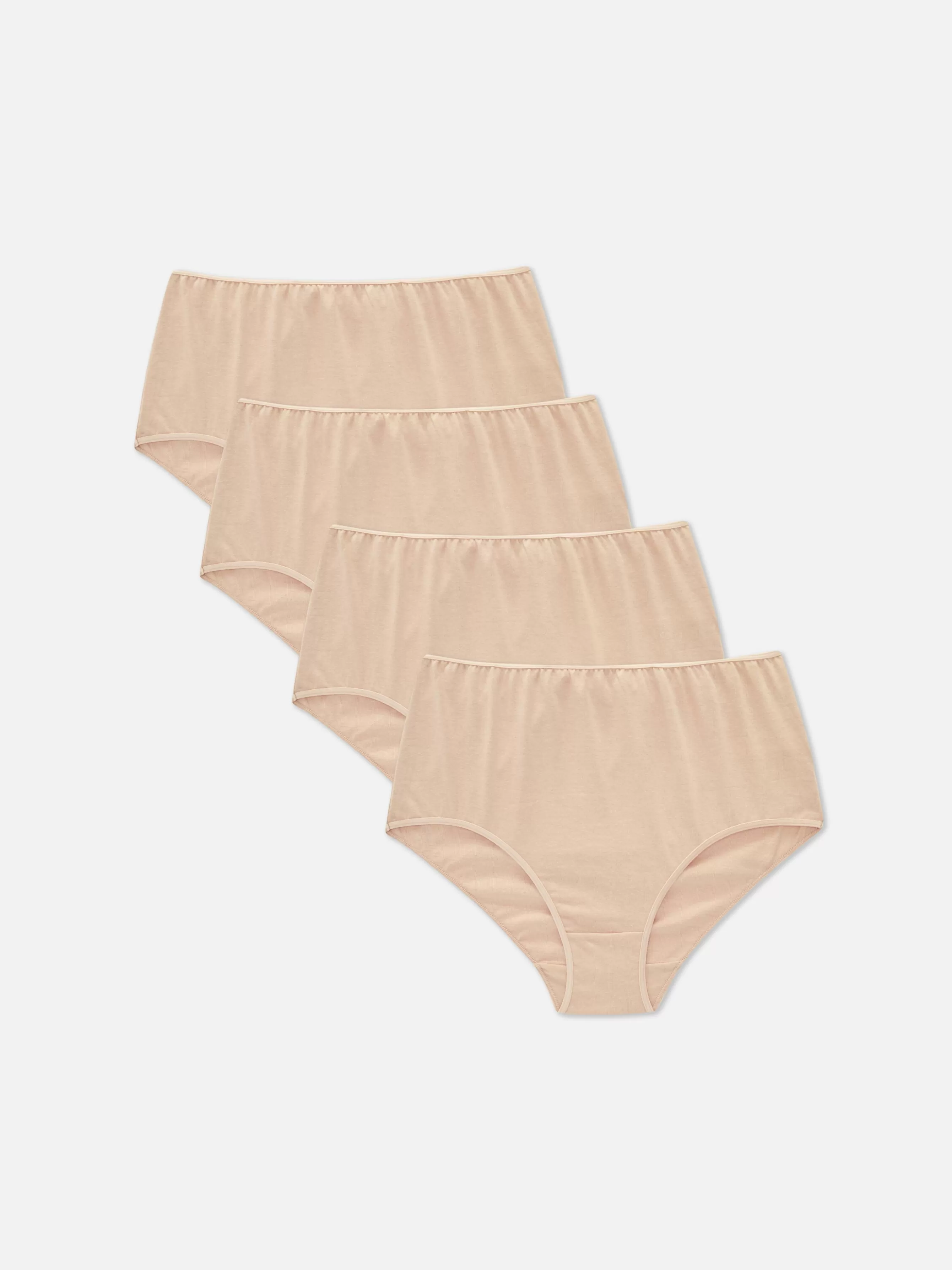 Cheap Primark Lot De 4 Culottes Hautes Essential Taupe