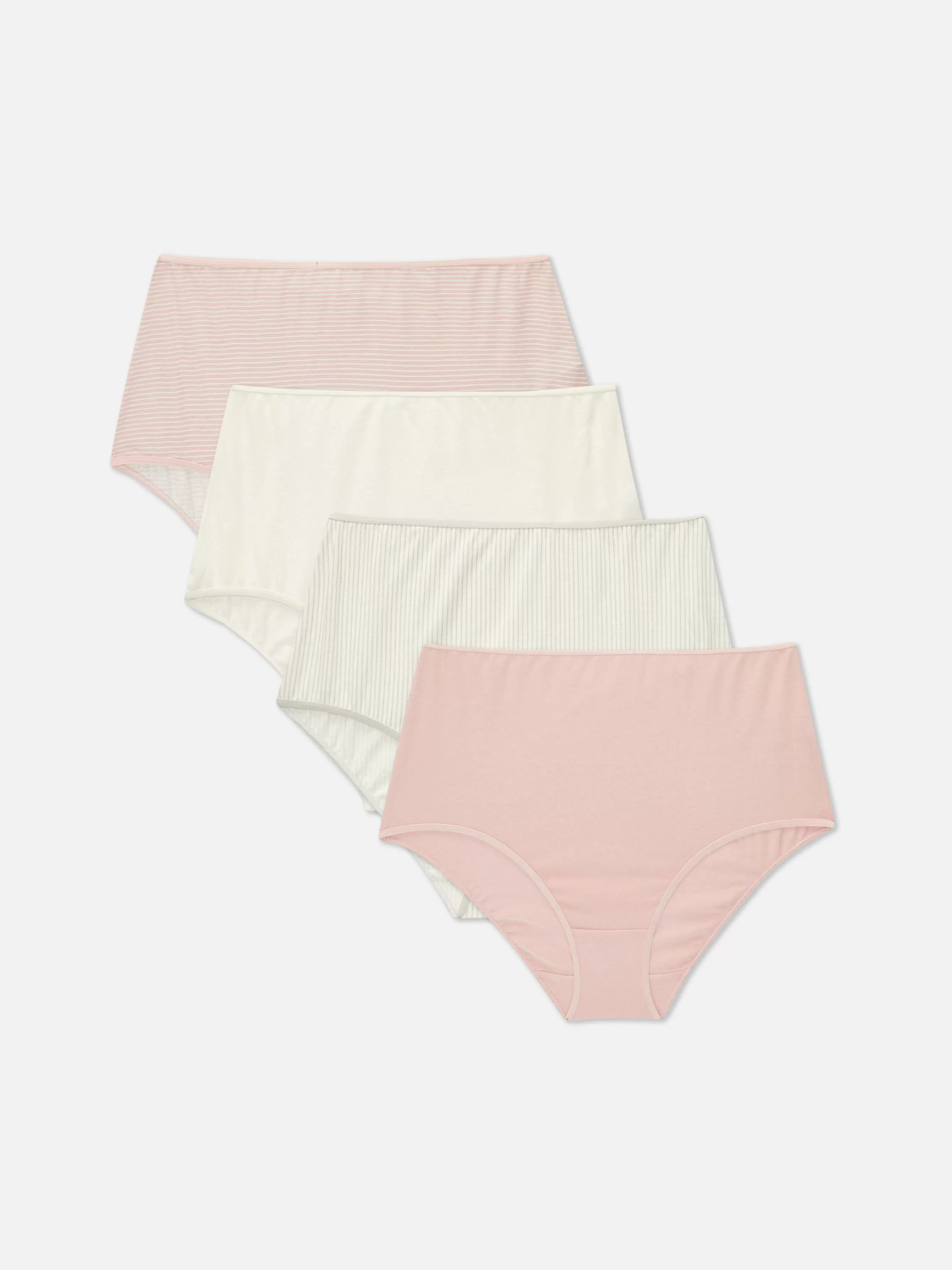 Store Primark Lot De 4 Culottes Hautes Pour Tous Les Jours Moka