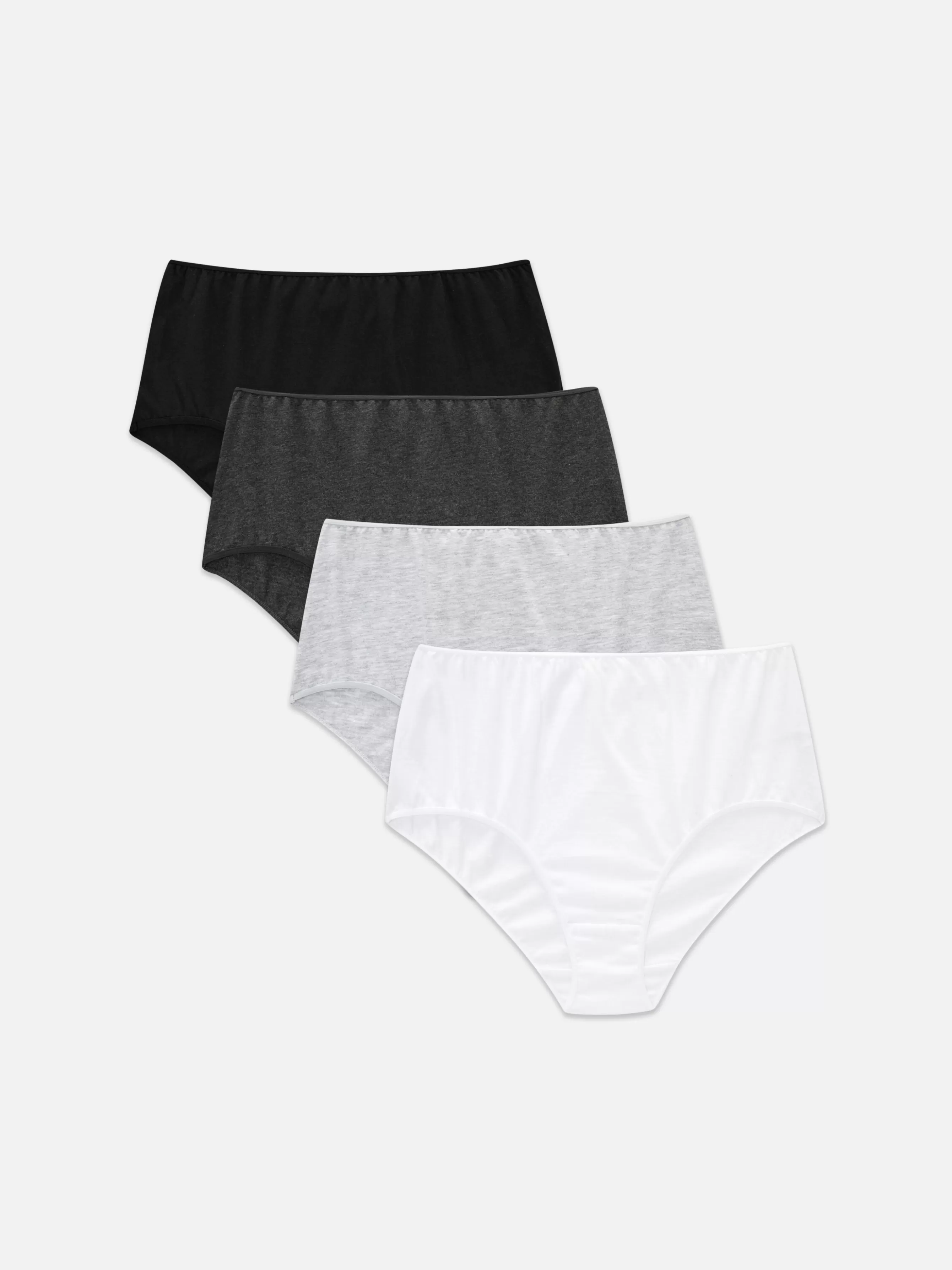 Best Primark Lot De 4 Culottes Hautes Ton Sur Ton Noir/Blanc