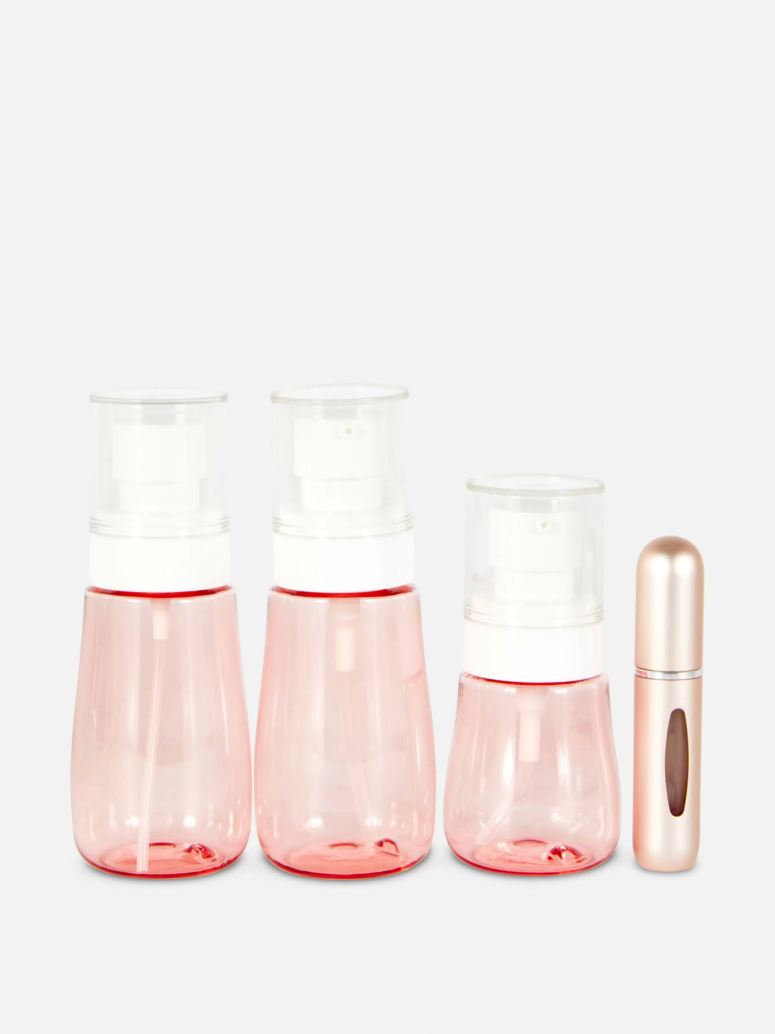 Shop Primark Lot De 4 Flacons De Voyage Rose