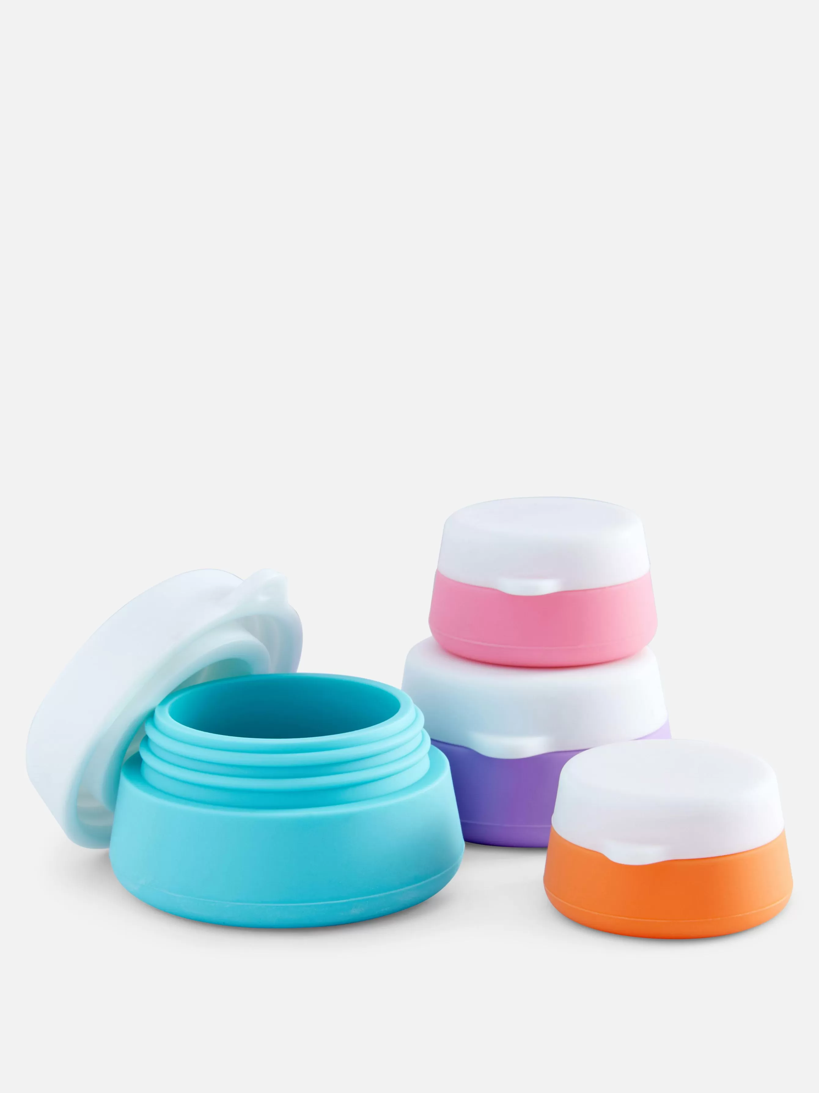 Clearance Primark Lot De 4 Pots De Voyage En Silicone Multicolore