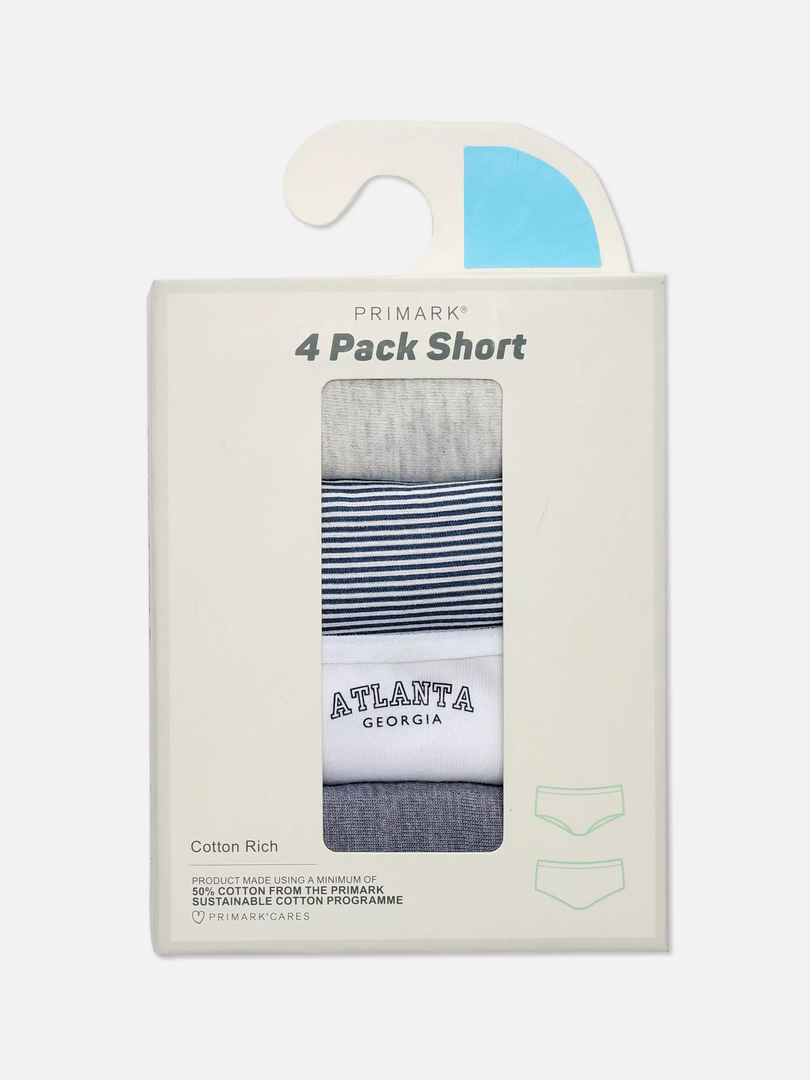 Online Primark Lot De 4 Shortys Variés Pour Tous Les Jours Bleu clair