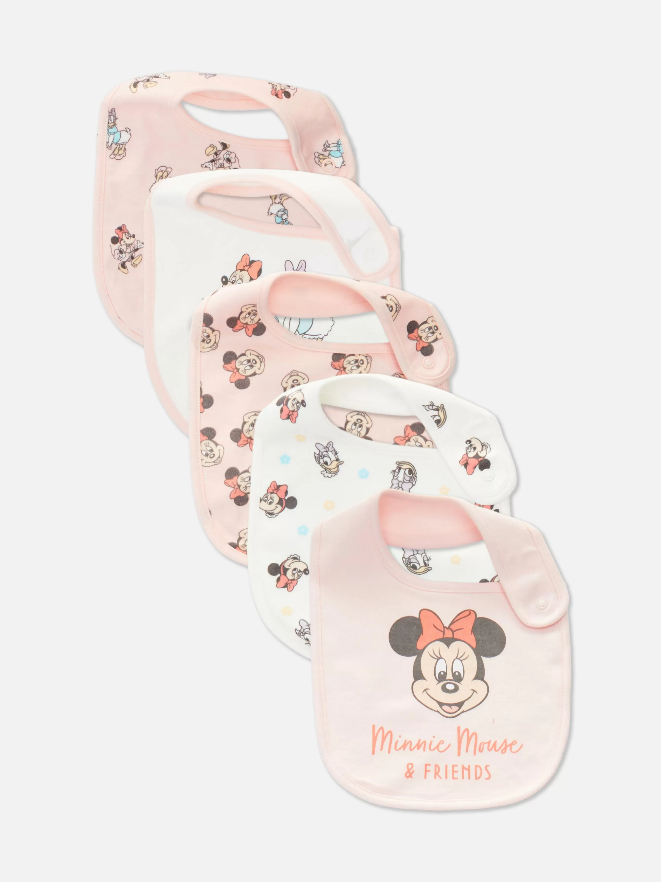 Clearance Primark Lot De 5 Bavoirs Disney Minnie Mouse Et Daisy Duck Rose