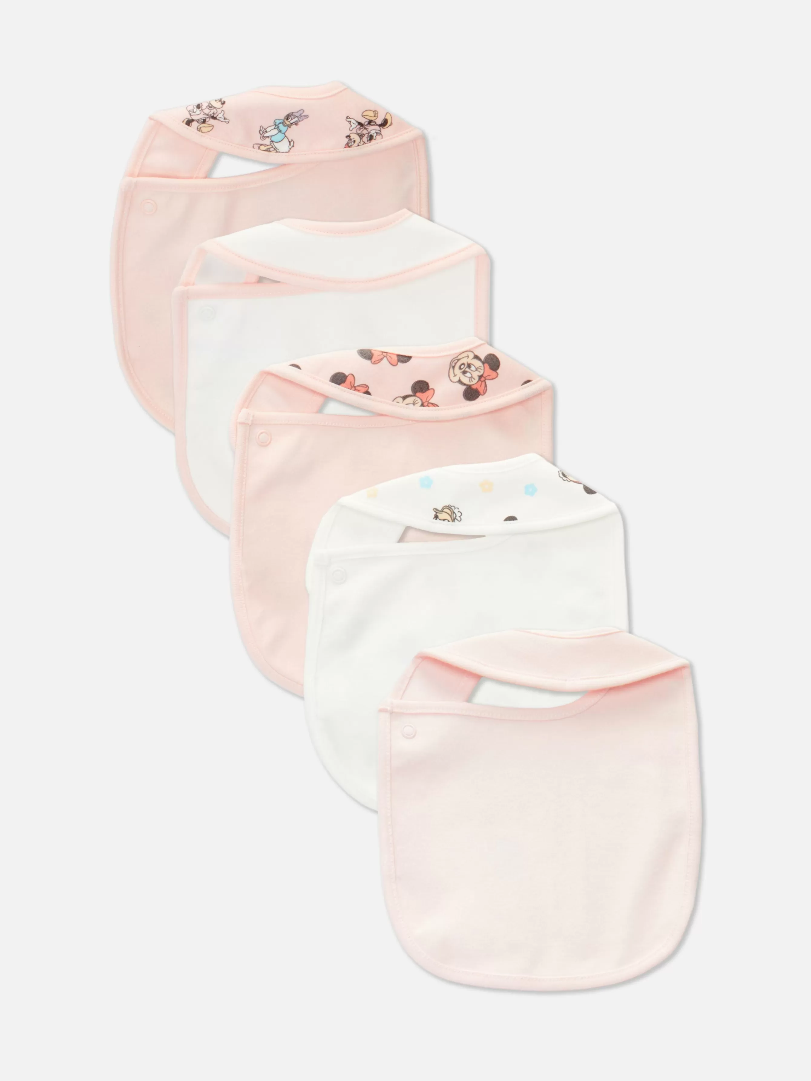 Clearance Primark Lot De 5 Bavoirs Disney Minnie Mouse Et Daisy Duck Rose
