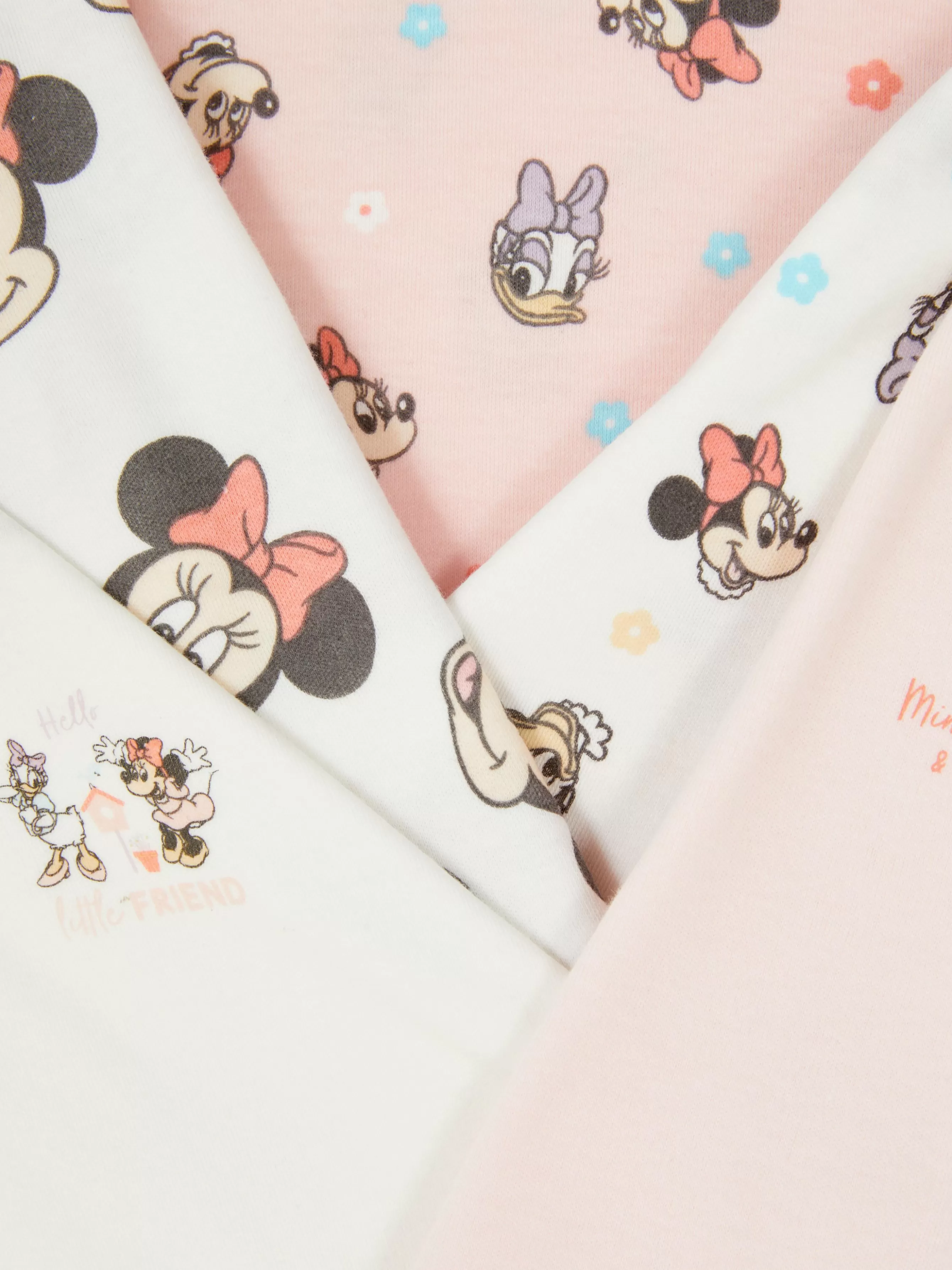 New Primark Lot De 5 Bodys Disney Minnie Mouse Et Daisy Duck Rose
