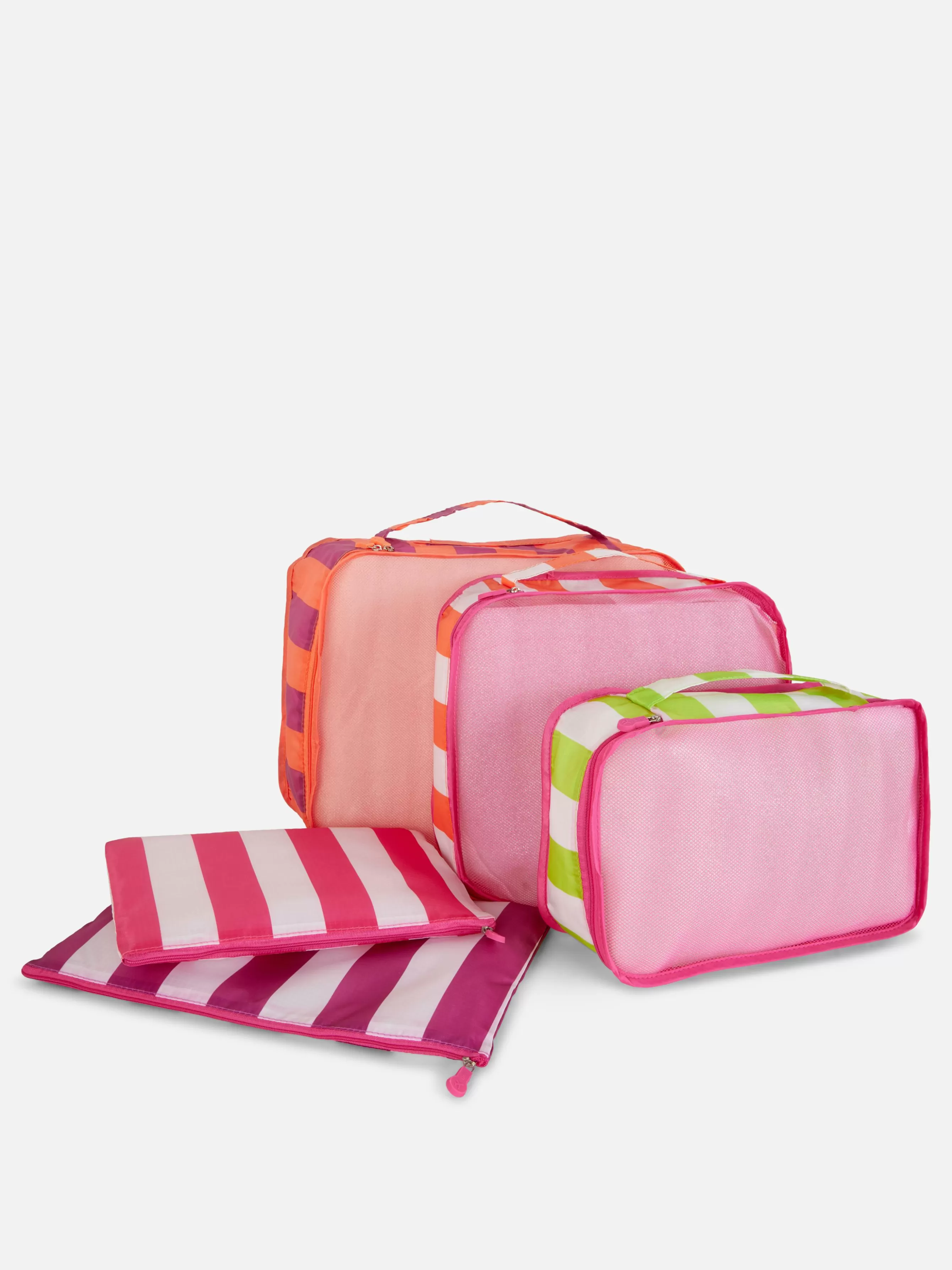 Online Primark Lot De 5 Cubes De Rangement à Rayures Multicolore