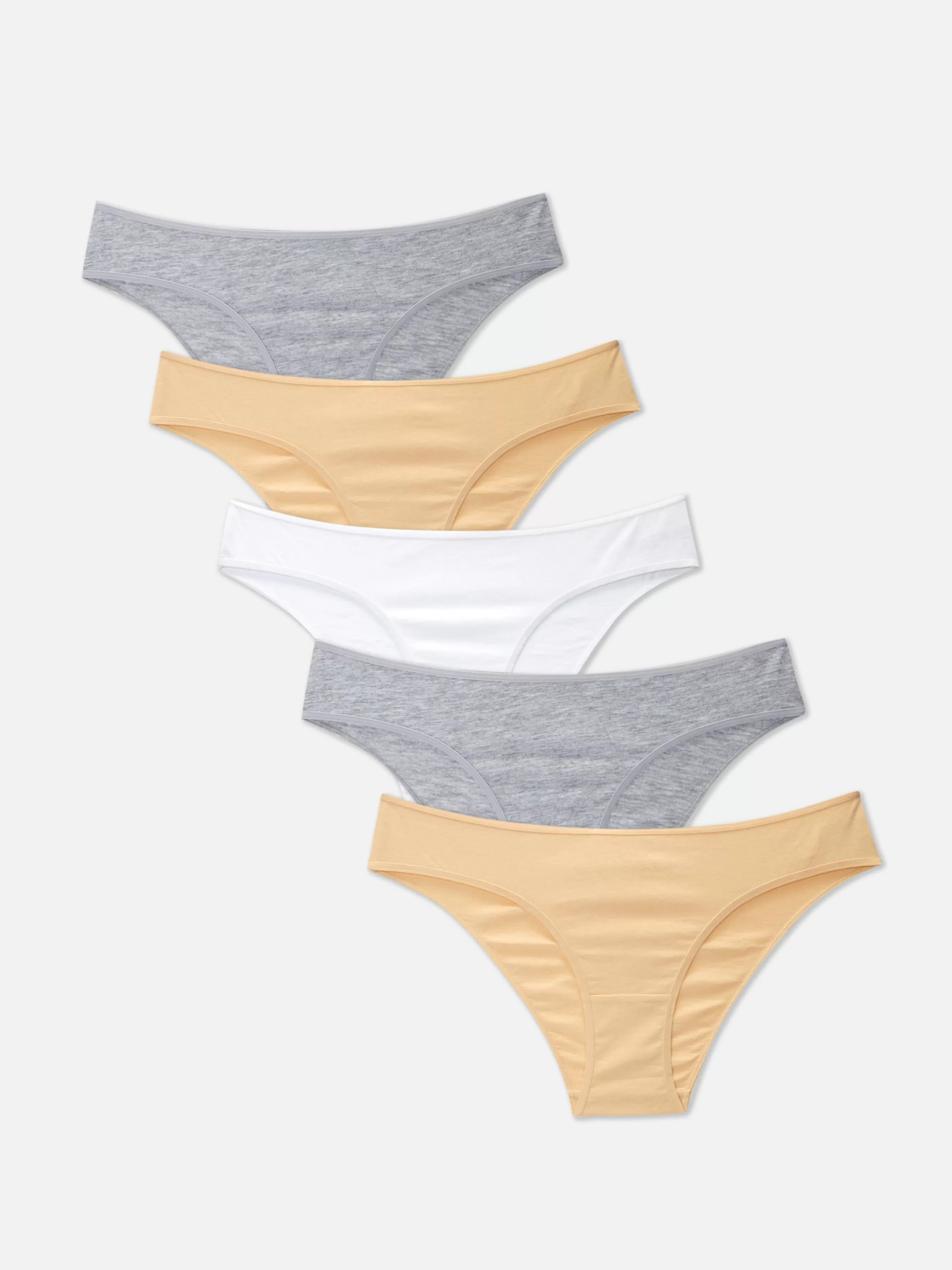 Outlet Primark Lot De 5 Culottes Brésiliennes Naturel