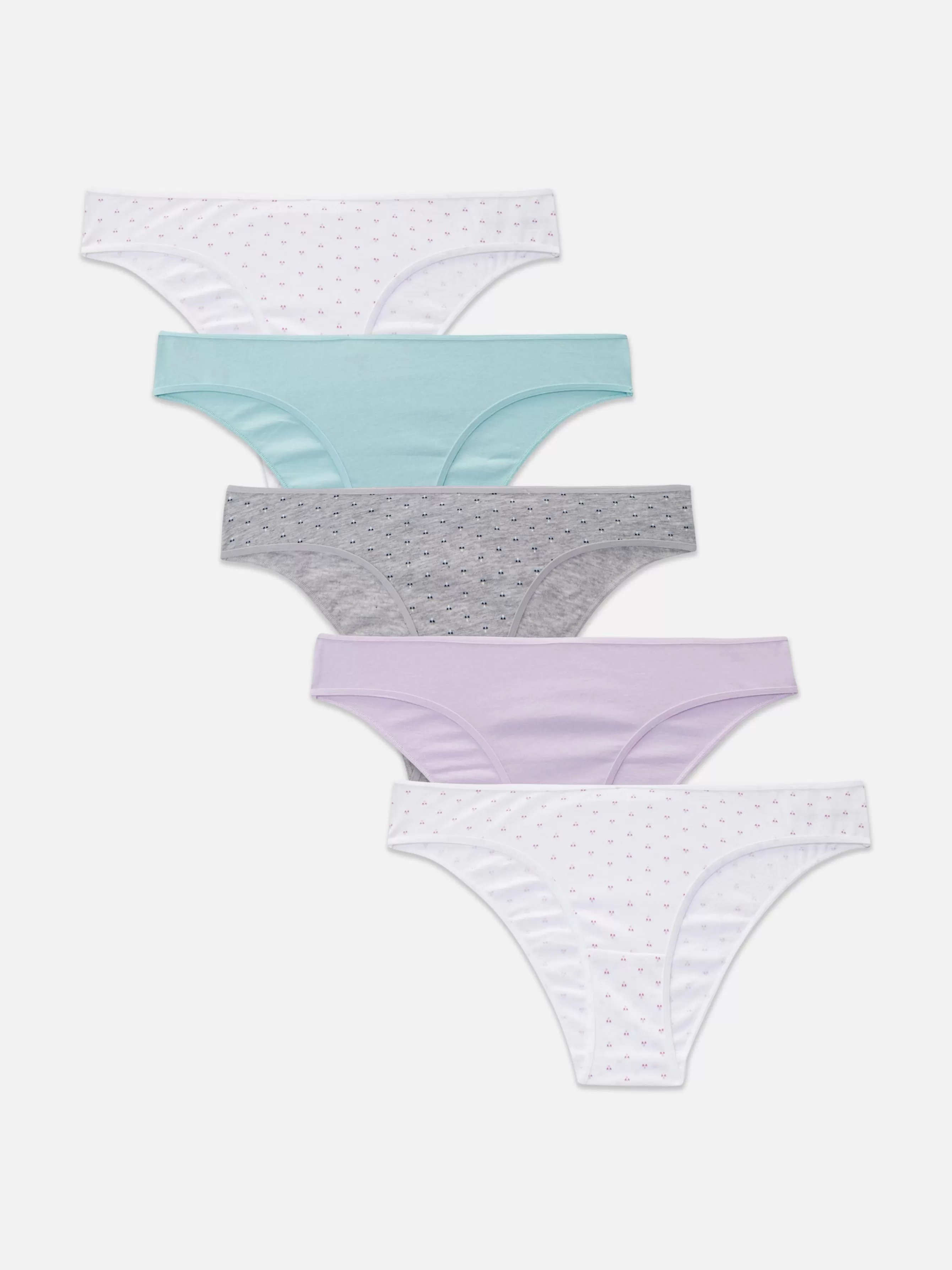 Shop Primark Lot De 5 Culottes Brésiliennes à Imprimé Tendance Lilas