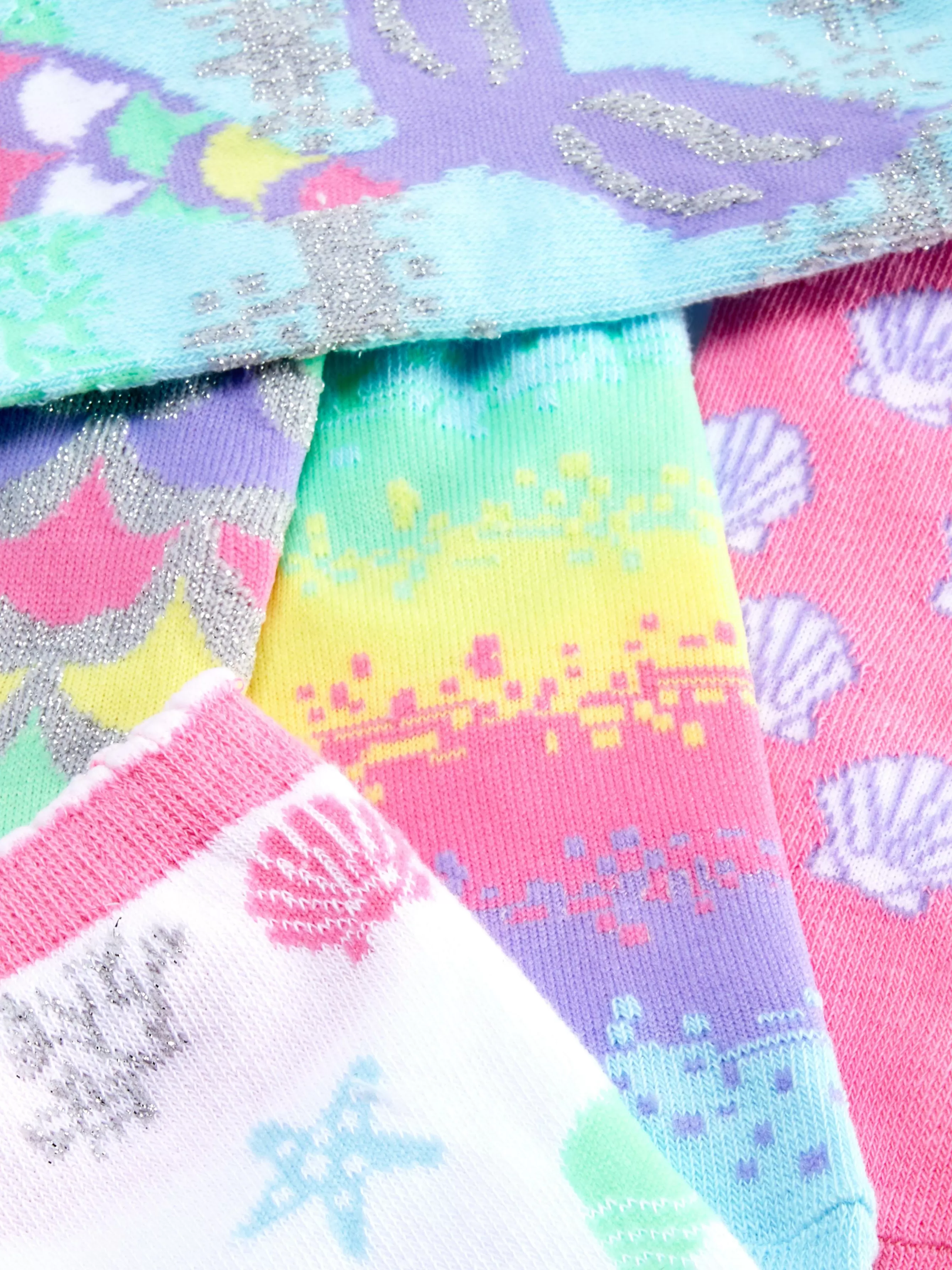 Sale Primark Lot De 5 Paires De Chaussettes à Motifs Sirène Variés Multicolore