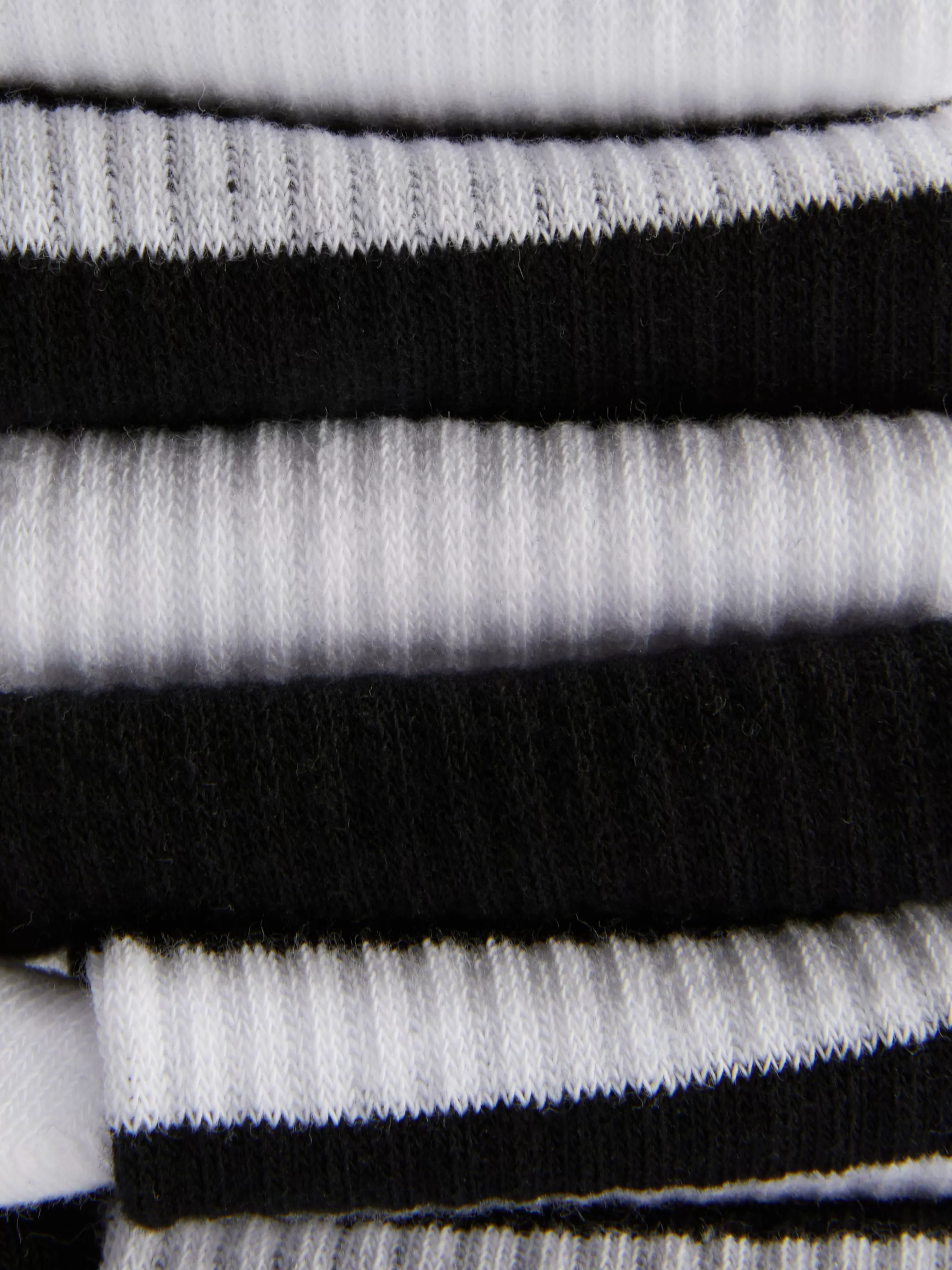 Online Primark Lot De 5 Paires De Chaussettes De Sport à Rayures Noir/Blanc
