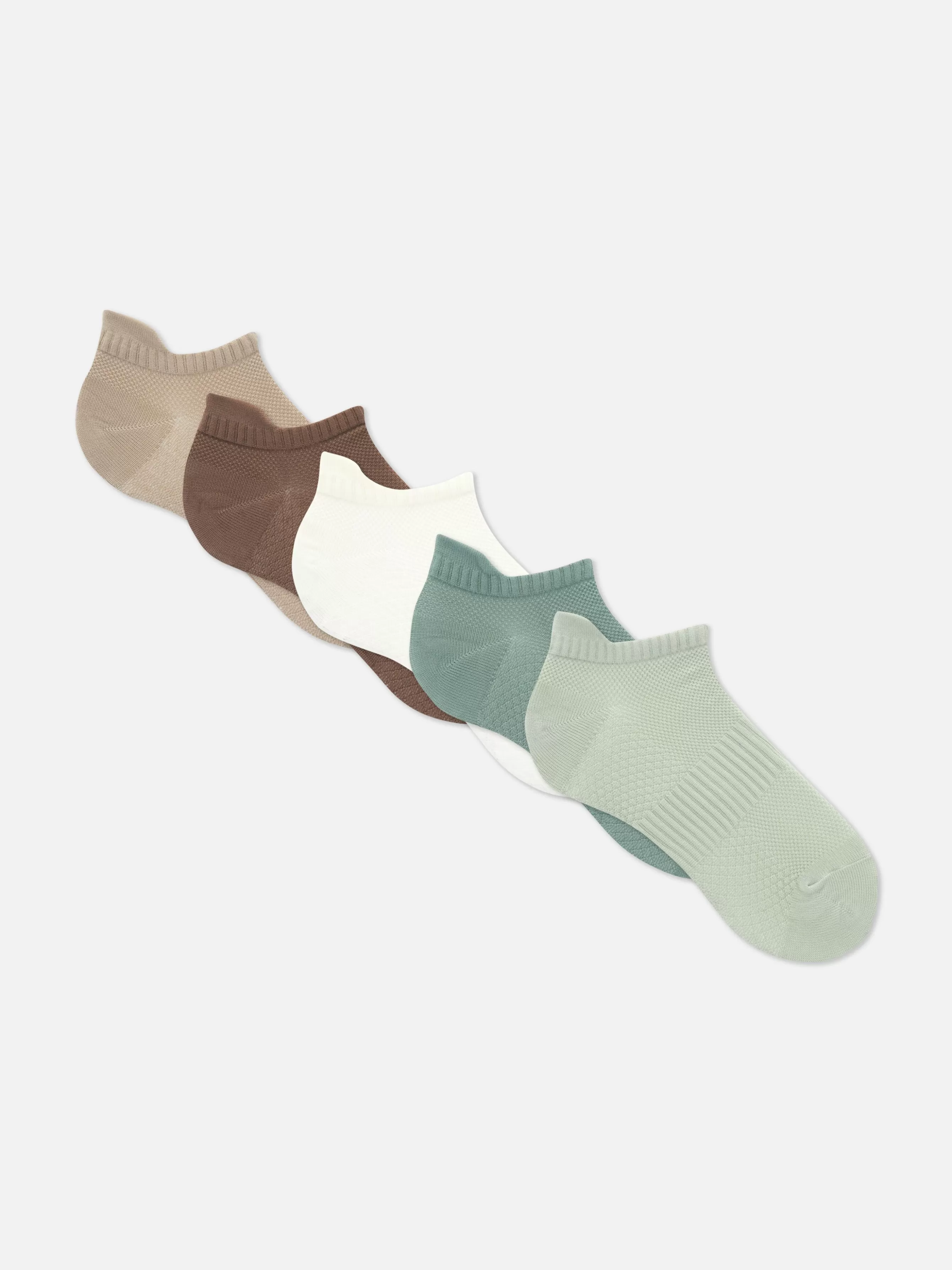 Cheap Primark Lot De 5 Paires De Chaussettes De Sport En Microfibre Vert clair