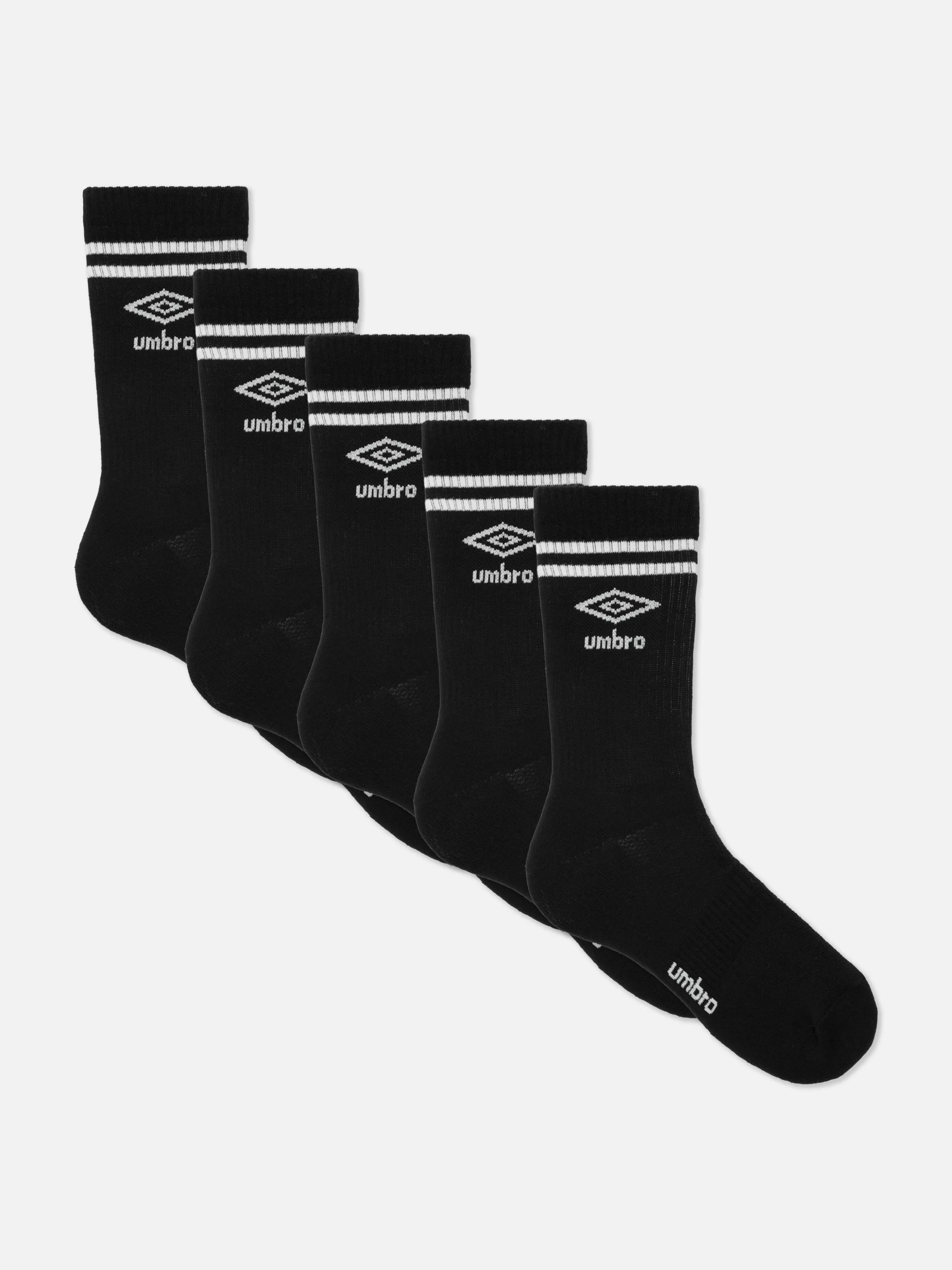Best Primark Lot De 5 Paires De Chaussettes De Sport Umbro Noir