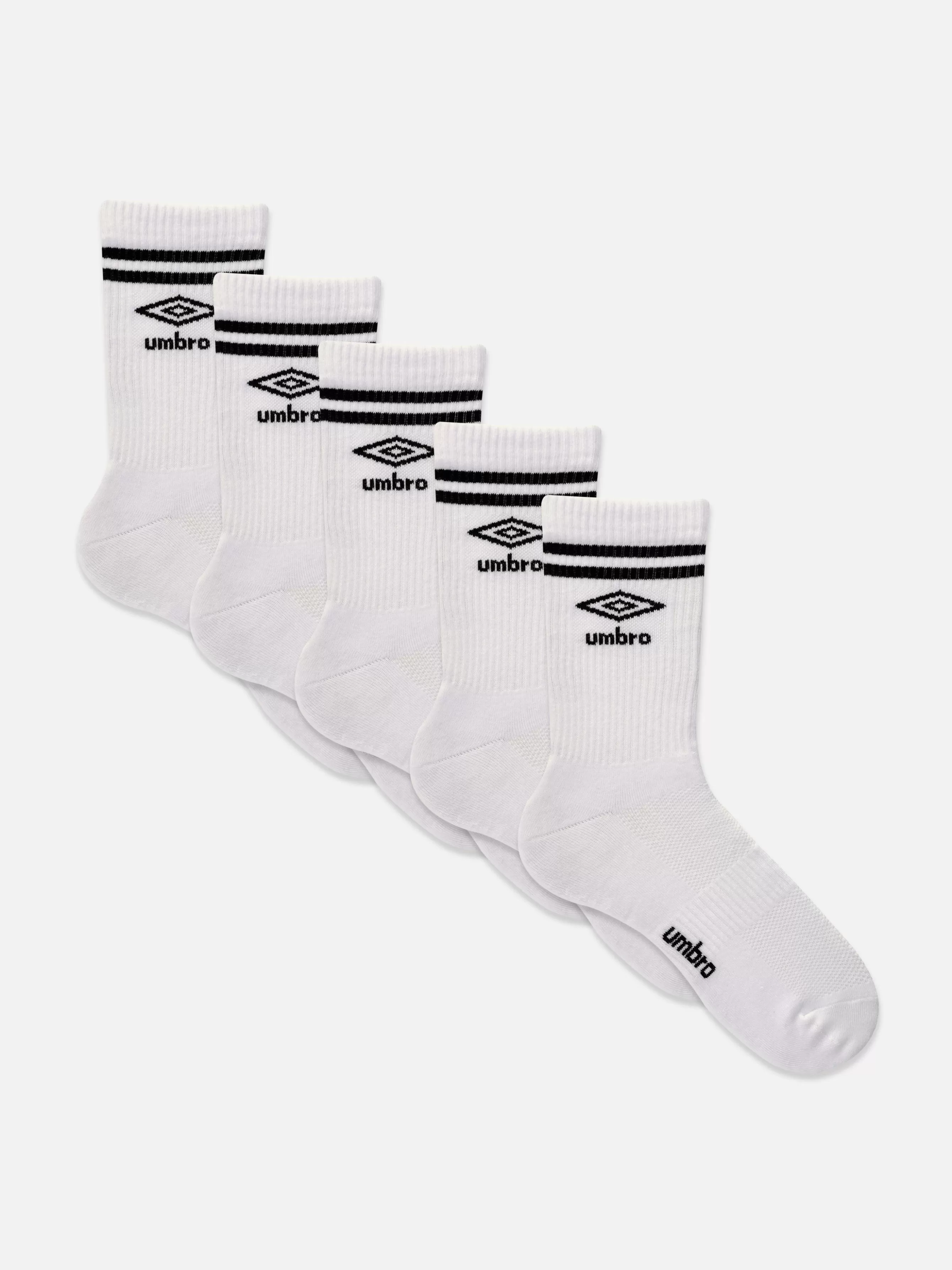 Hot Primark Lot De 5 Paires De Chaussettes De Sport Umbro Blanc