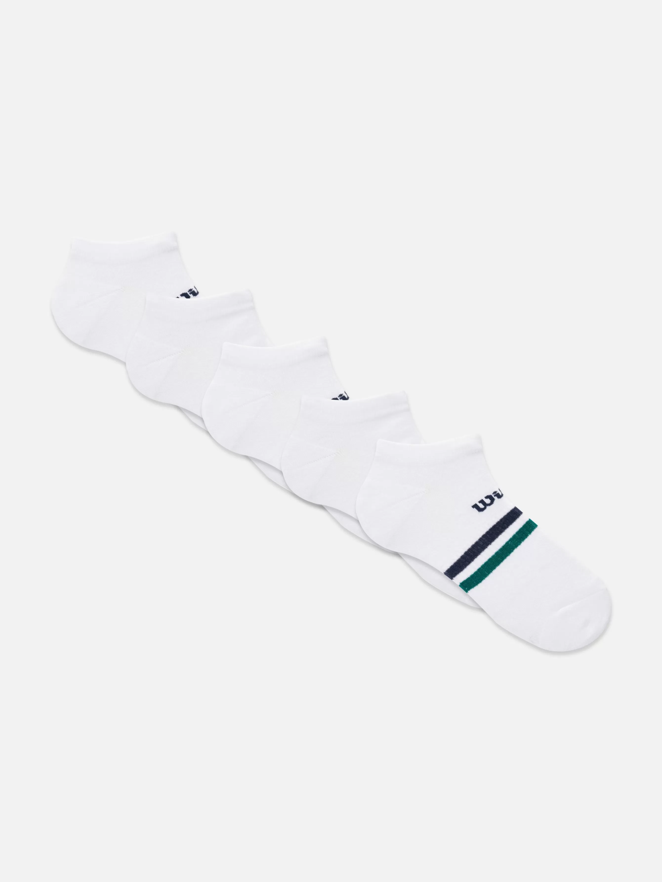 New Primark Lot De 5 Paires De Chaussettes De Sport Wilson Blanc