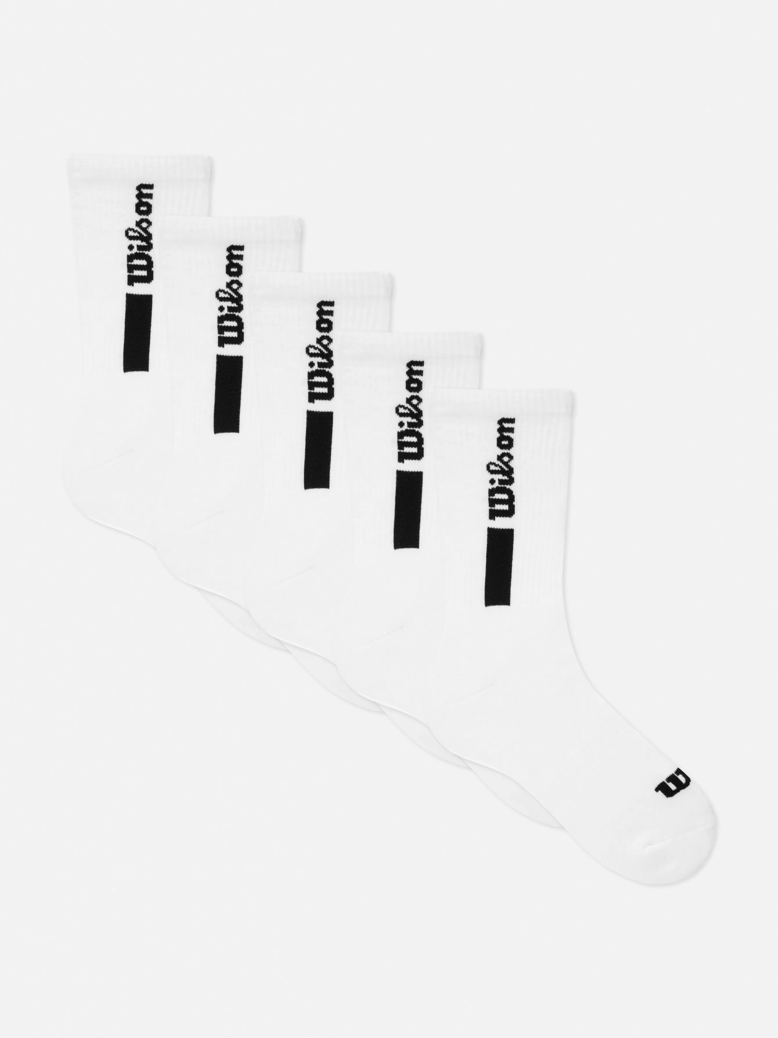 Store Primark Lot De 5 Paires De Chaussettes De Sport Wilson Blanc