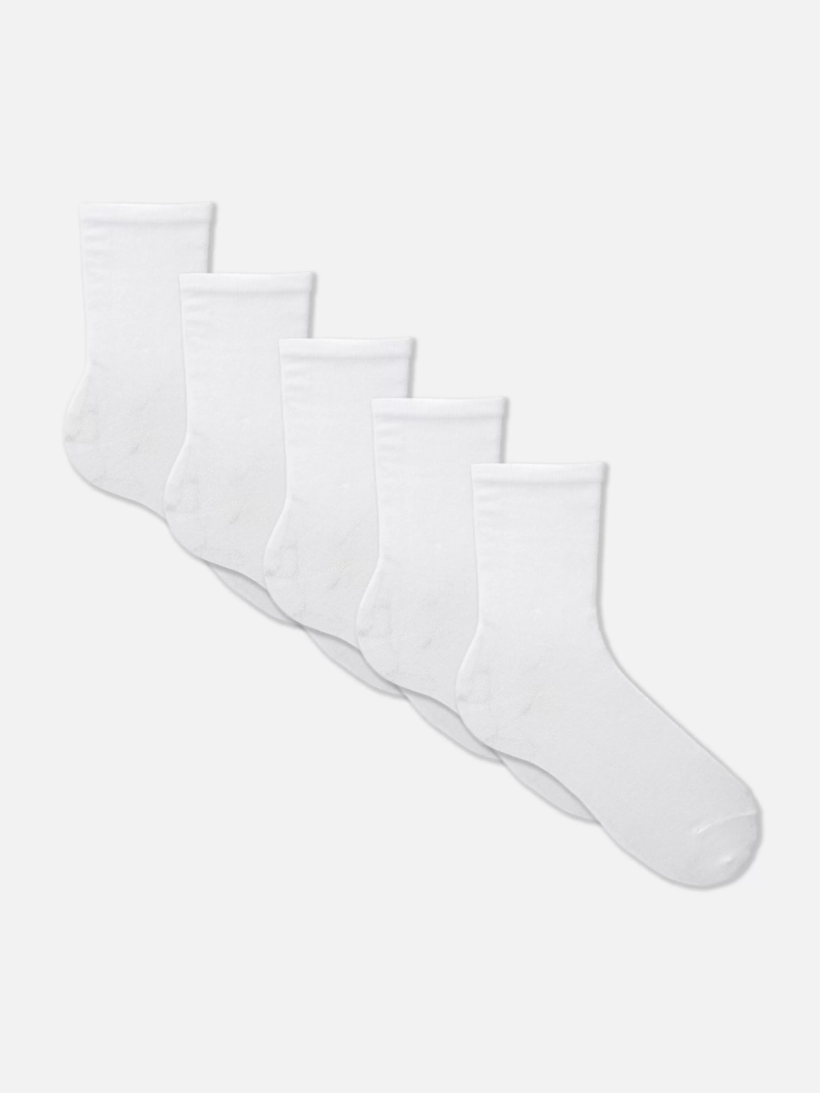 Discount Primark Lot De 5 Paires De Chaussettes Essential Blanc