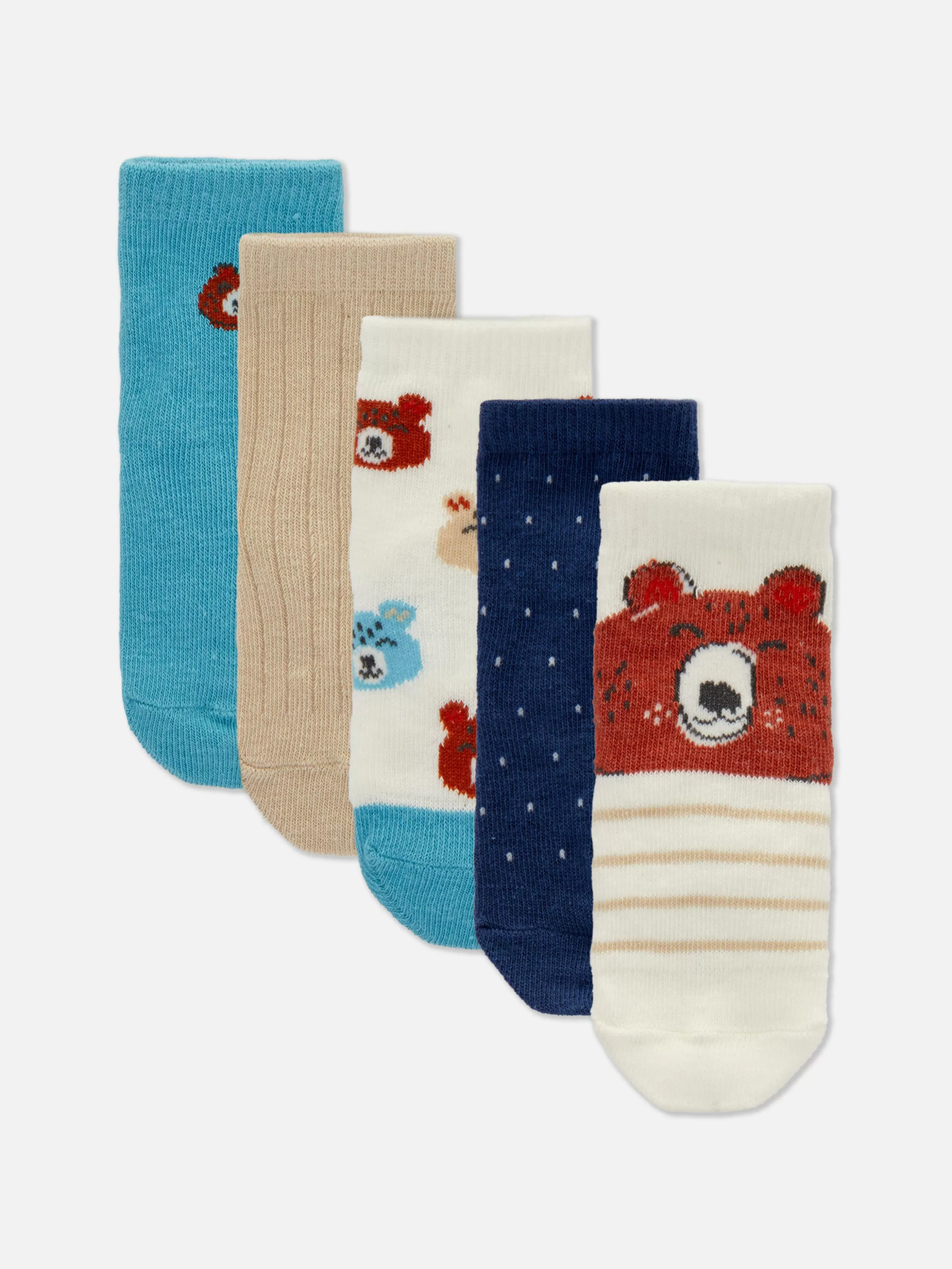 Discount Primark Lot De 5 Paires De Chaussettes Ours Bleu