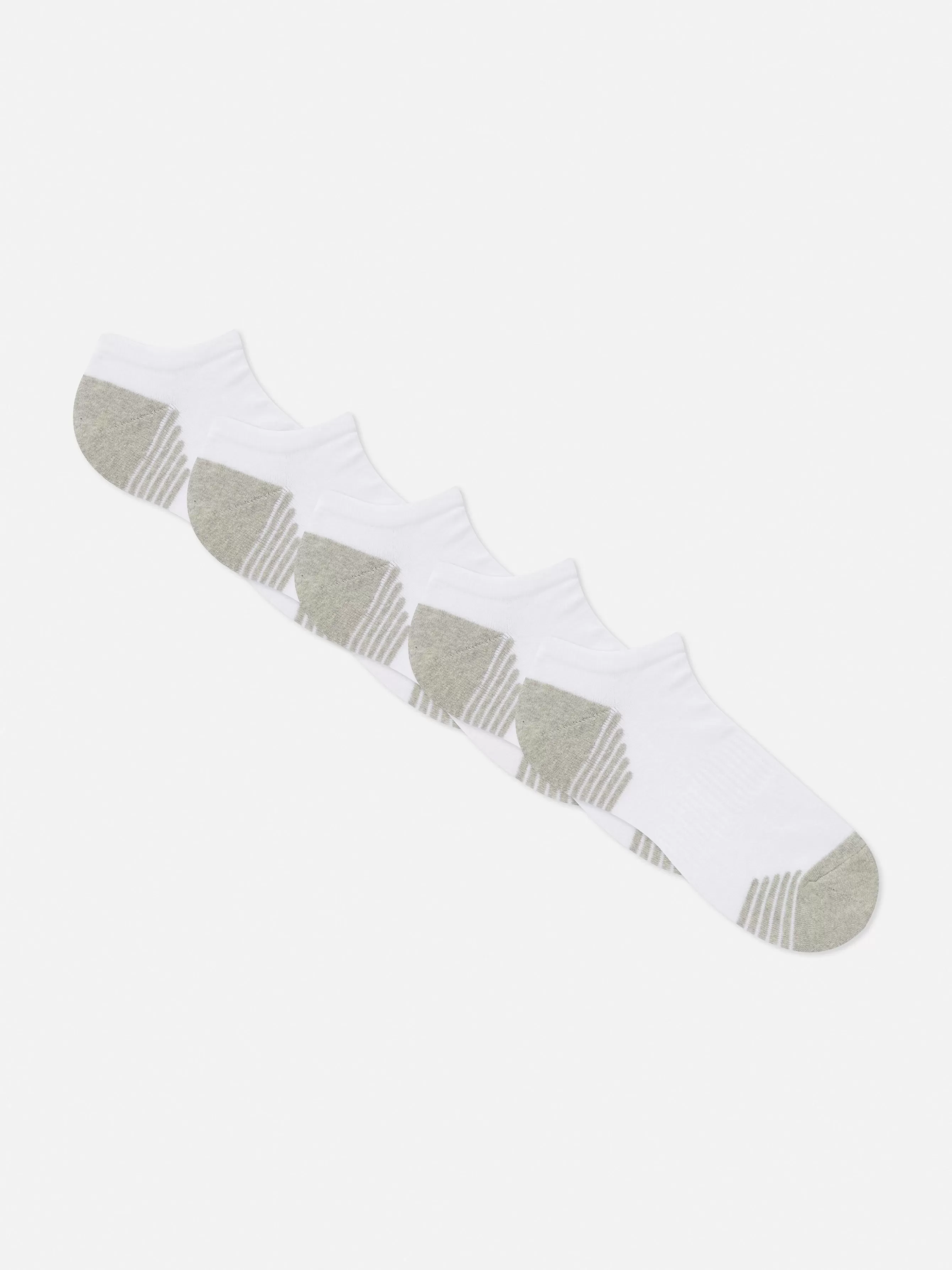 Store Primark Lot De 5 Paires De Chaussettes Pour Baskets Blanc