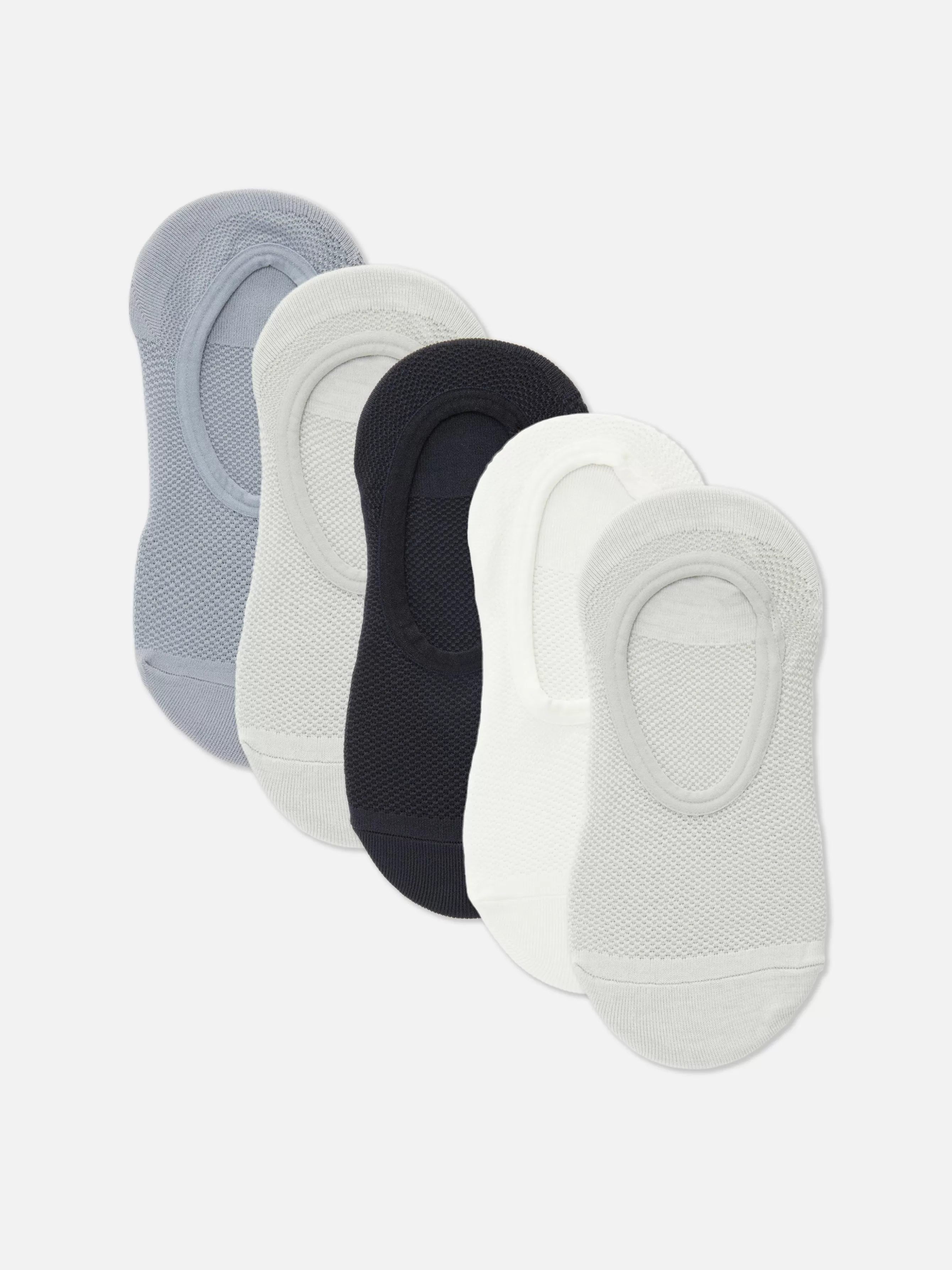 Store Primark Lot De 5 Paires De Chaussettes Ton Sur Ton Texturées Bleu foncé