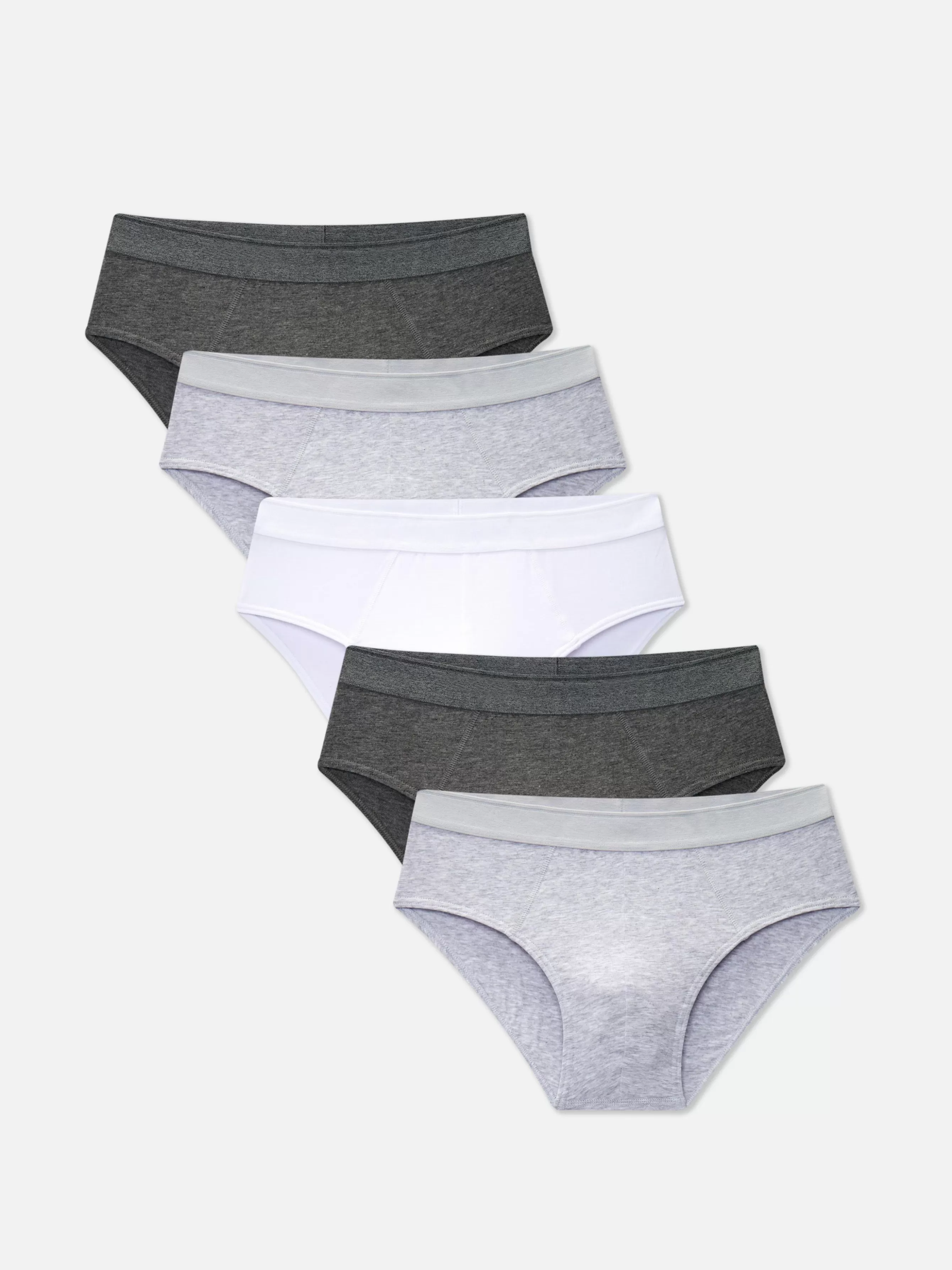 Online Primark Lot De 5 Slips Essential Gris chiné