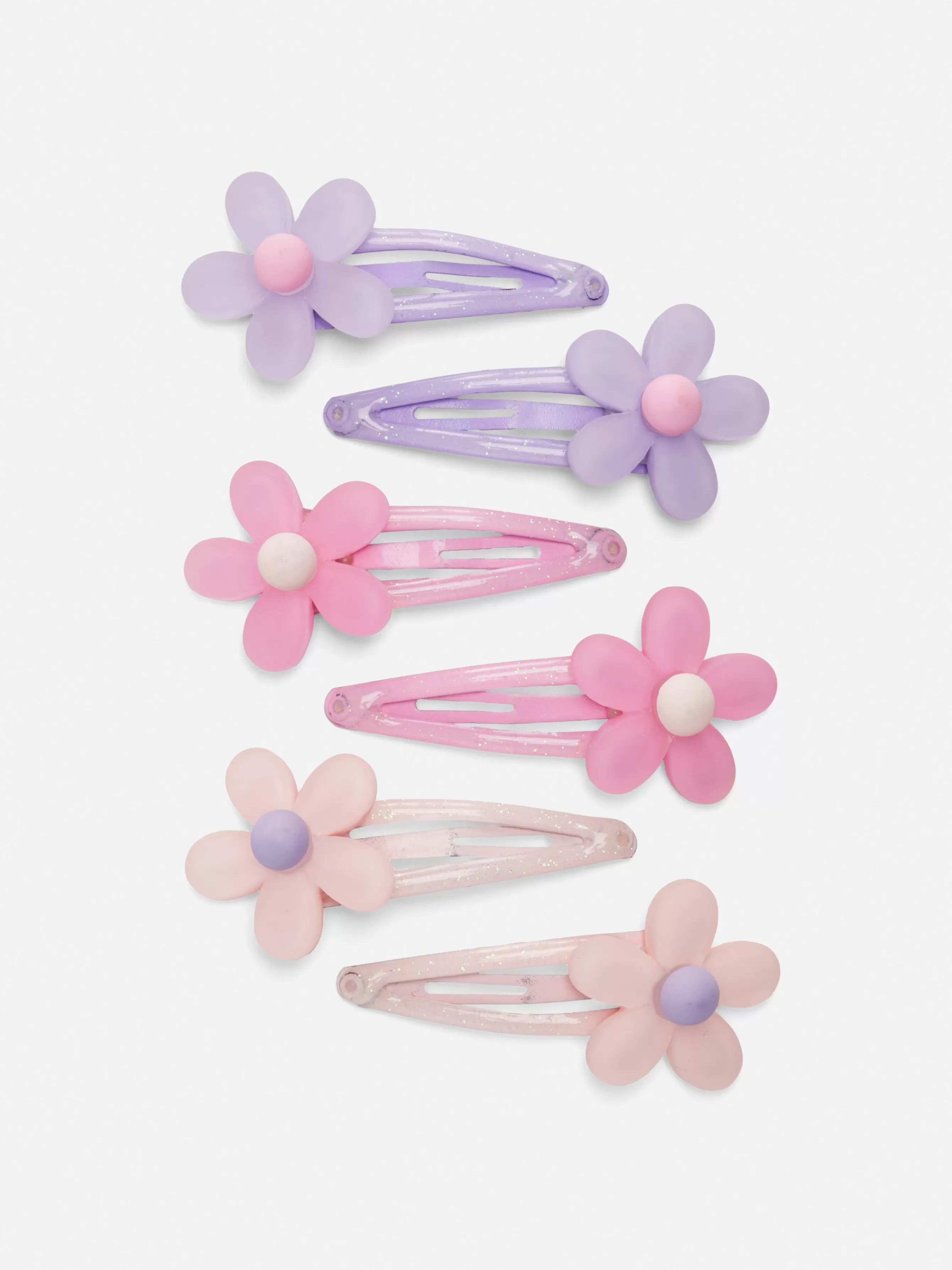 Best Primark Lot De 6 Barrettes à Fleurs Rose