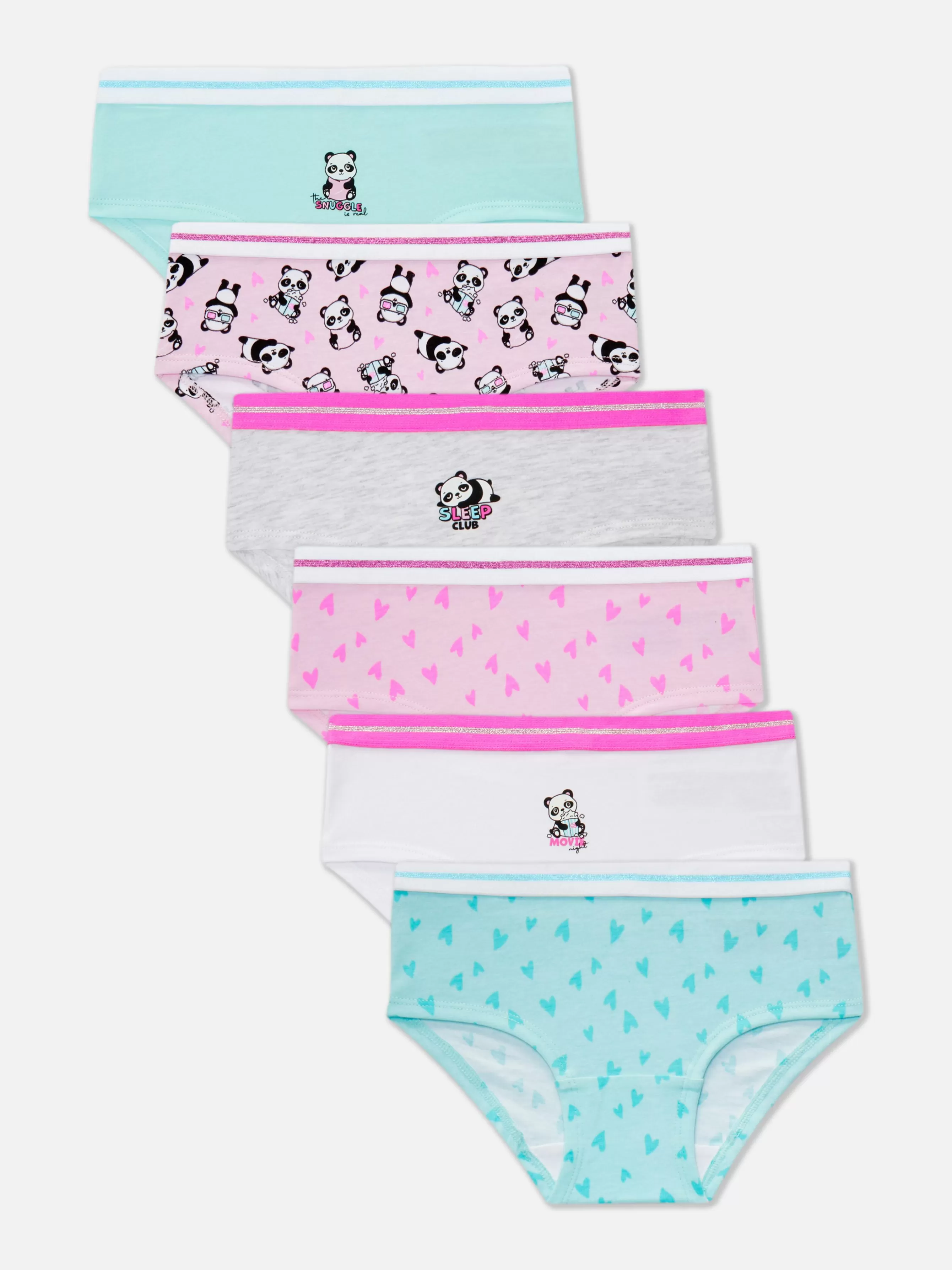 Best Sale Primark Lot De 6 Culottes à Motif Panda Multicolore