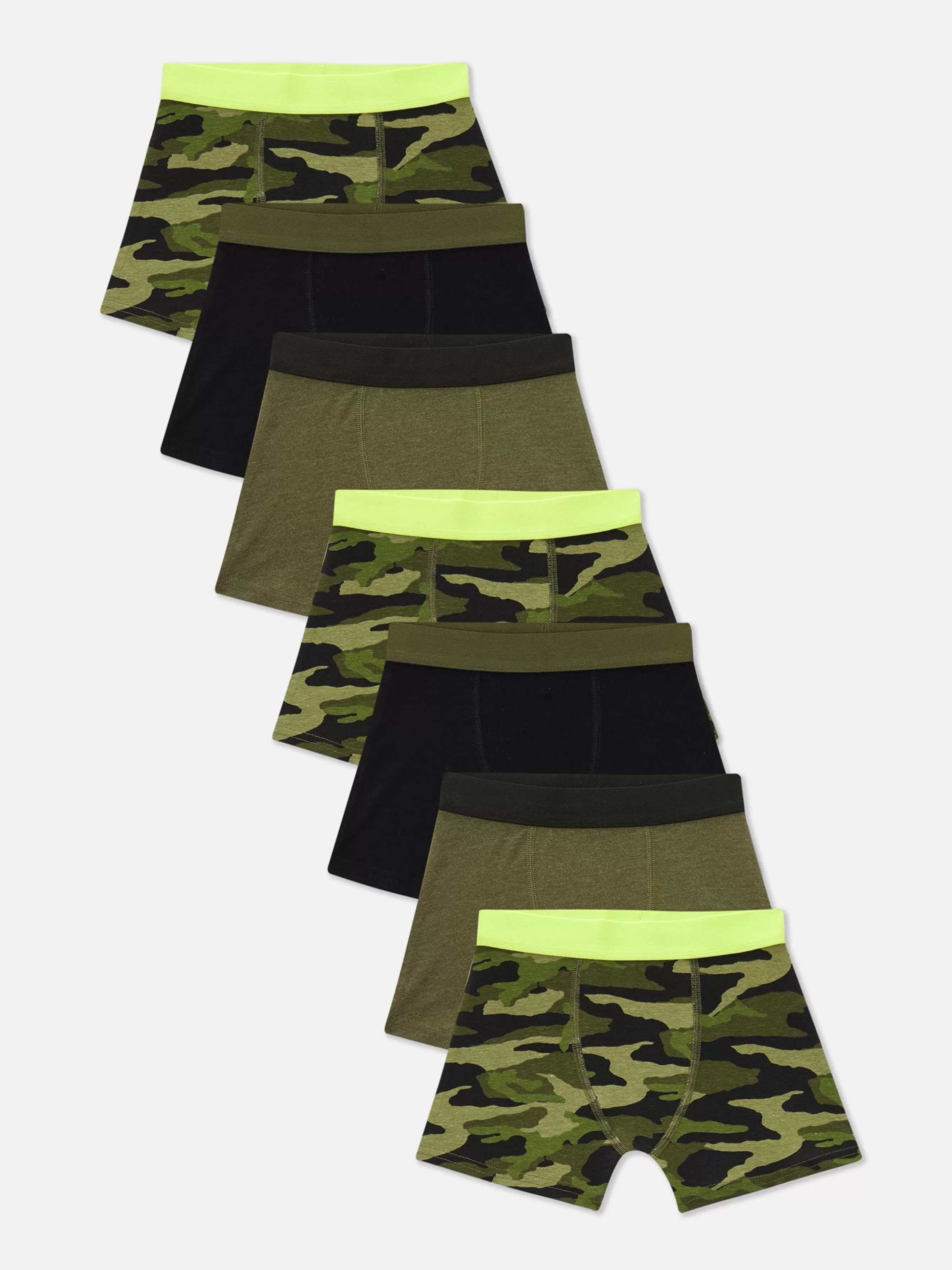 Outlet Primark Lot De 7 Boxers Camouflage Multicolore