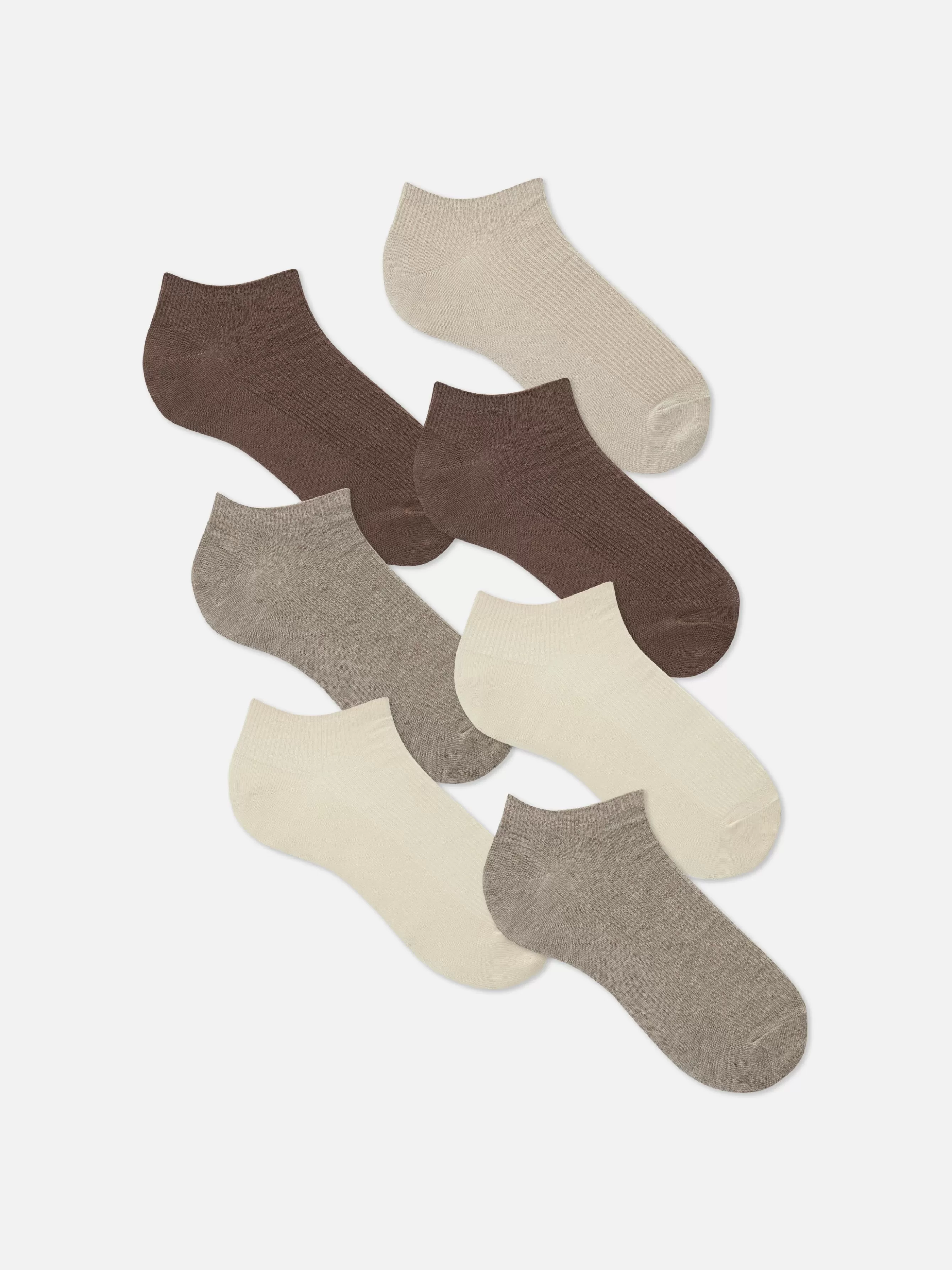 Best Primark Lot De 7 Paires De Chaussettes Côtelées Écru