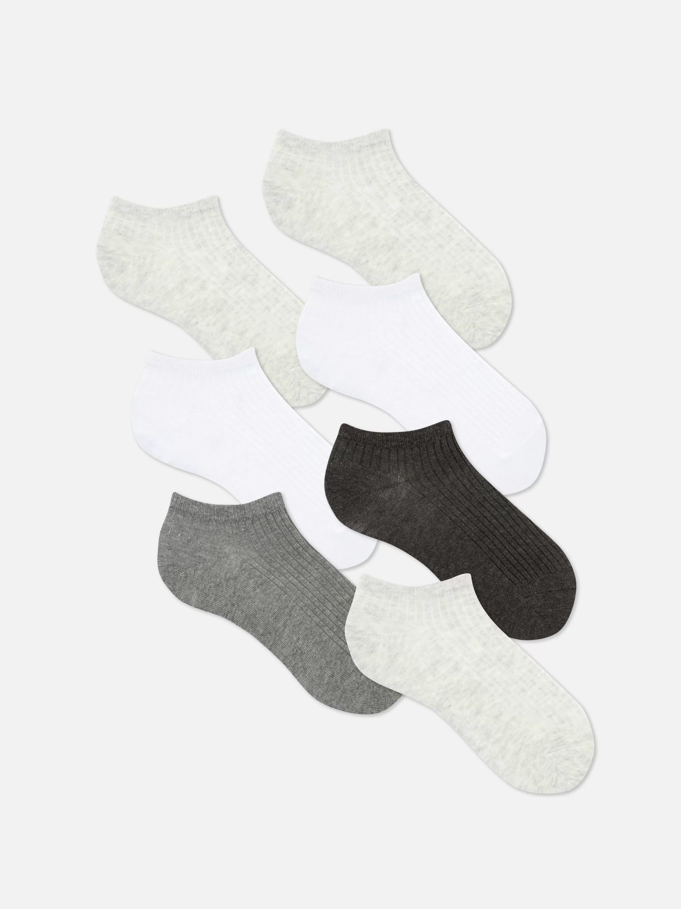 Fashion Primark Lot De 7 Paires De Chaussettes Tricotées Pour Baskets Gris