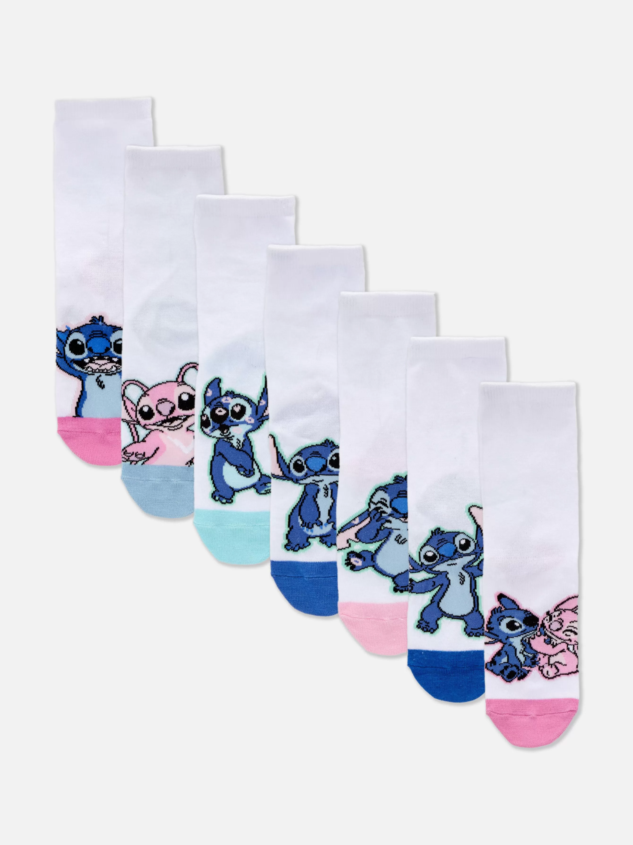 Flash Sale Primark Lot De 7 Paires De Socquettes Disney Lilo & Stitch Angel Multicolore