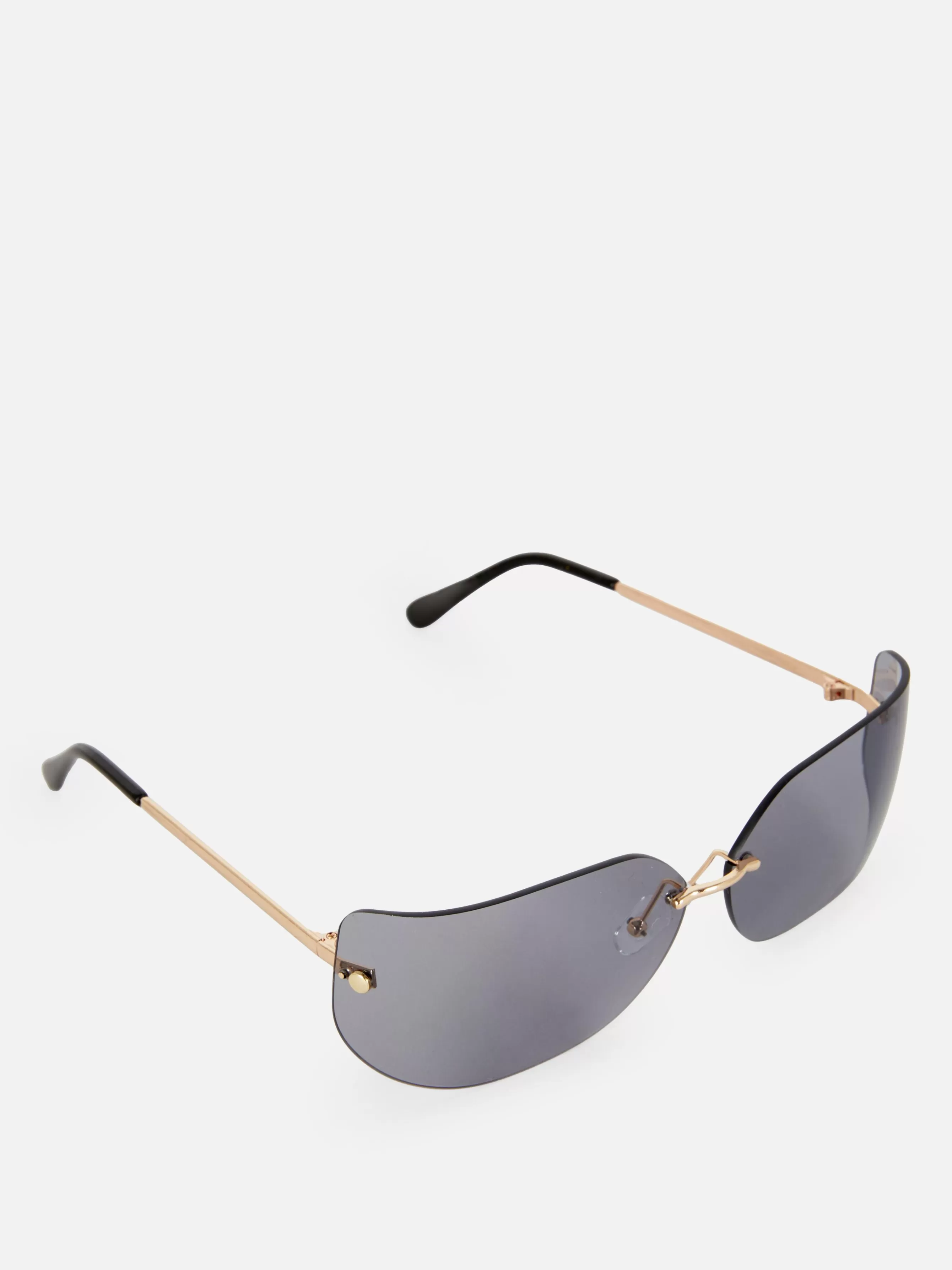 Clearance Primark Lunettes De Soleil Incurvées Sans Monture Rita Ora Noir