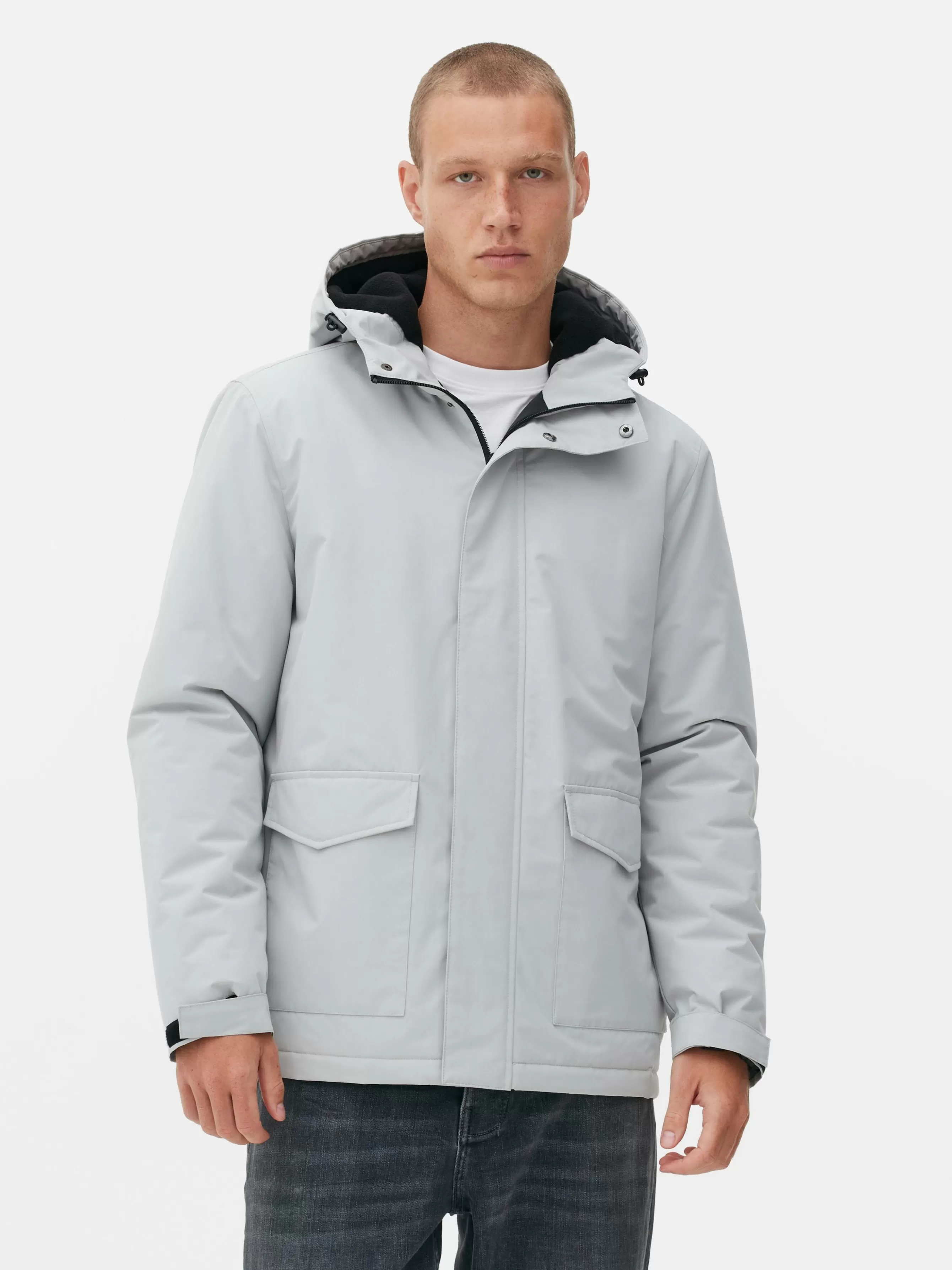 Store Primark Manteau Matelassé Court Écru