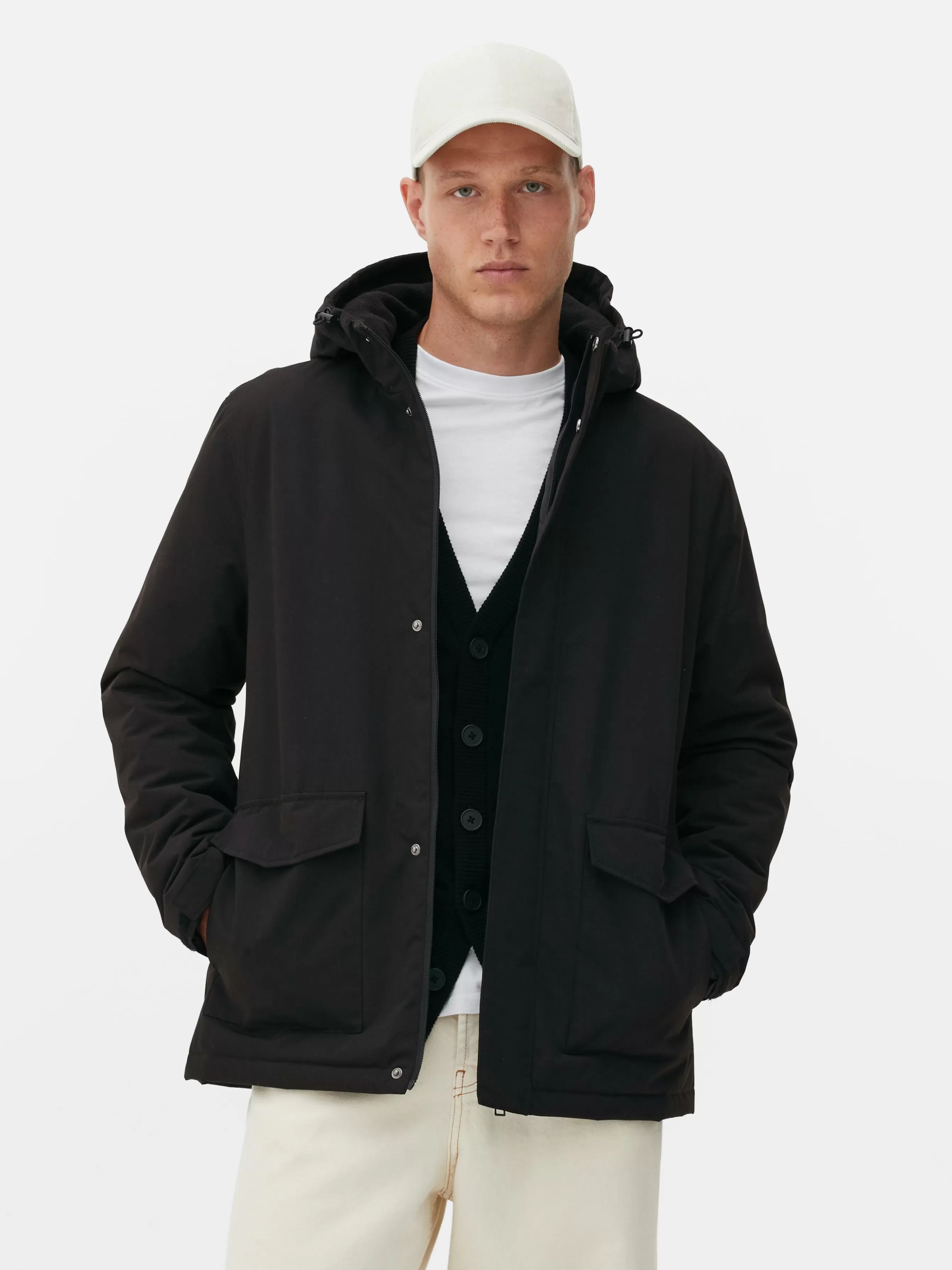 Best Sale Primark Manteau Matelassé Court Noir