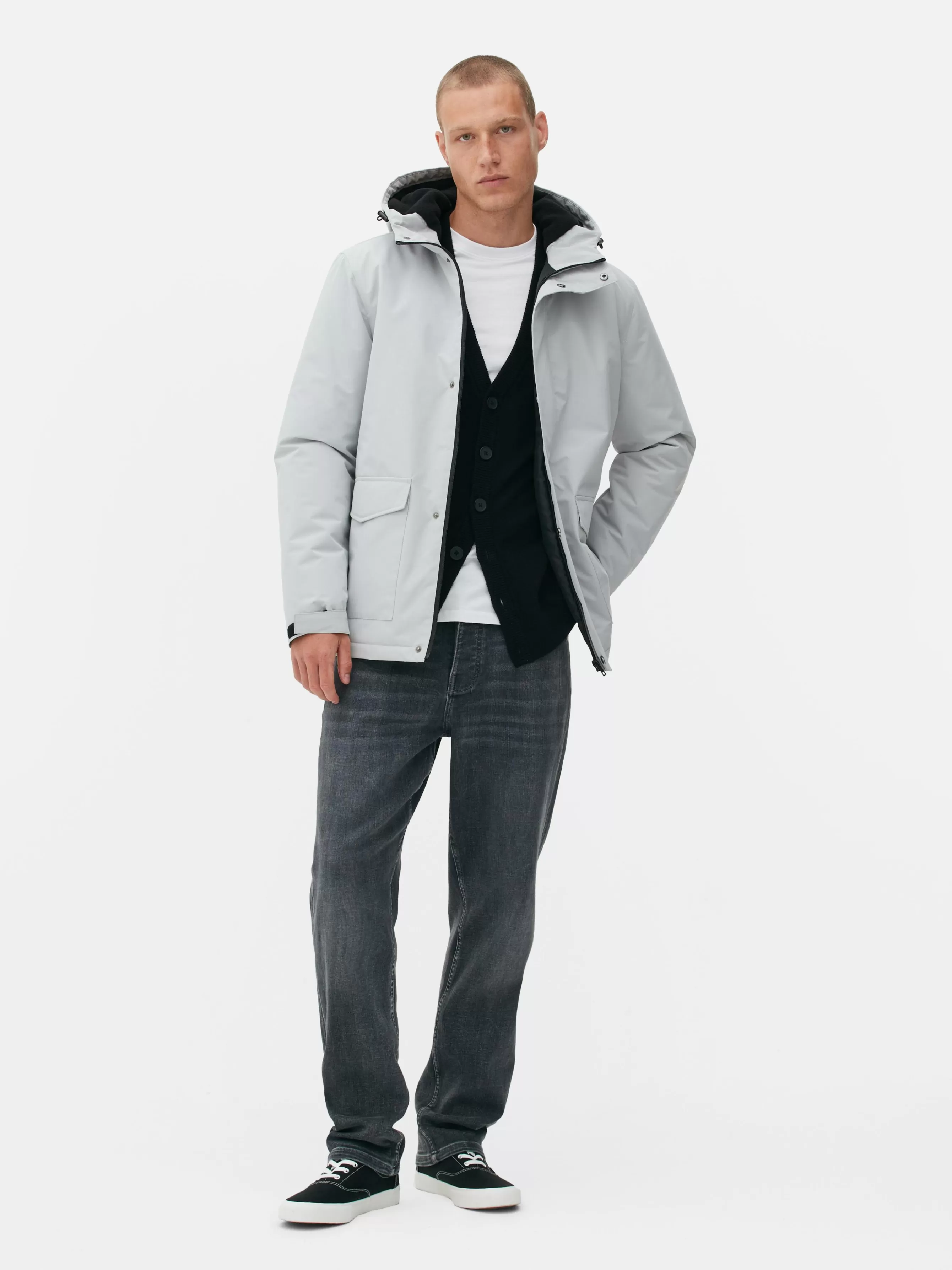 Store Primark Manteau Matelassé Court Écru