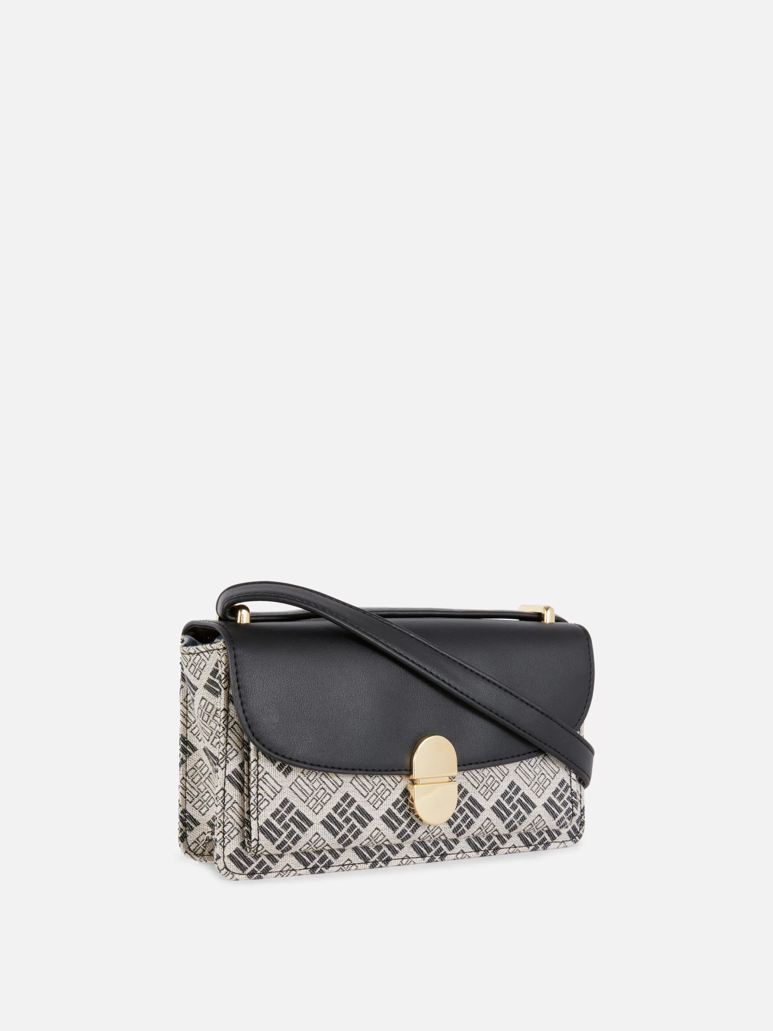 Outlet Primark Mini Sac à Bandoulière Monogramme Noir