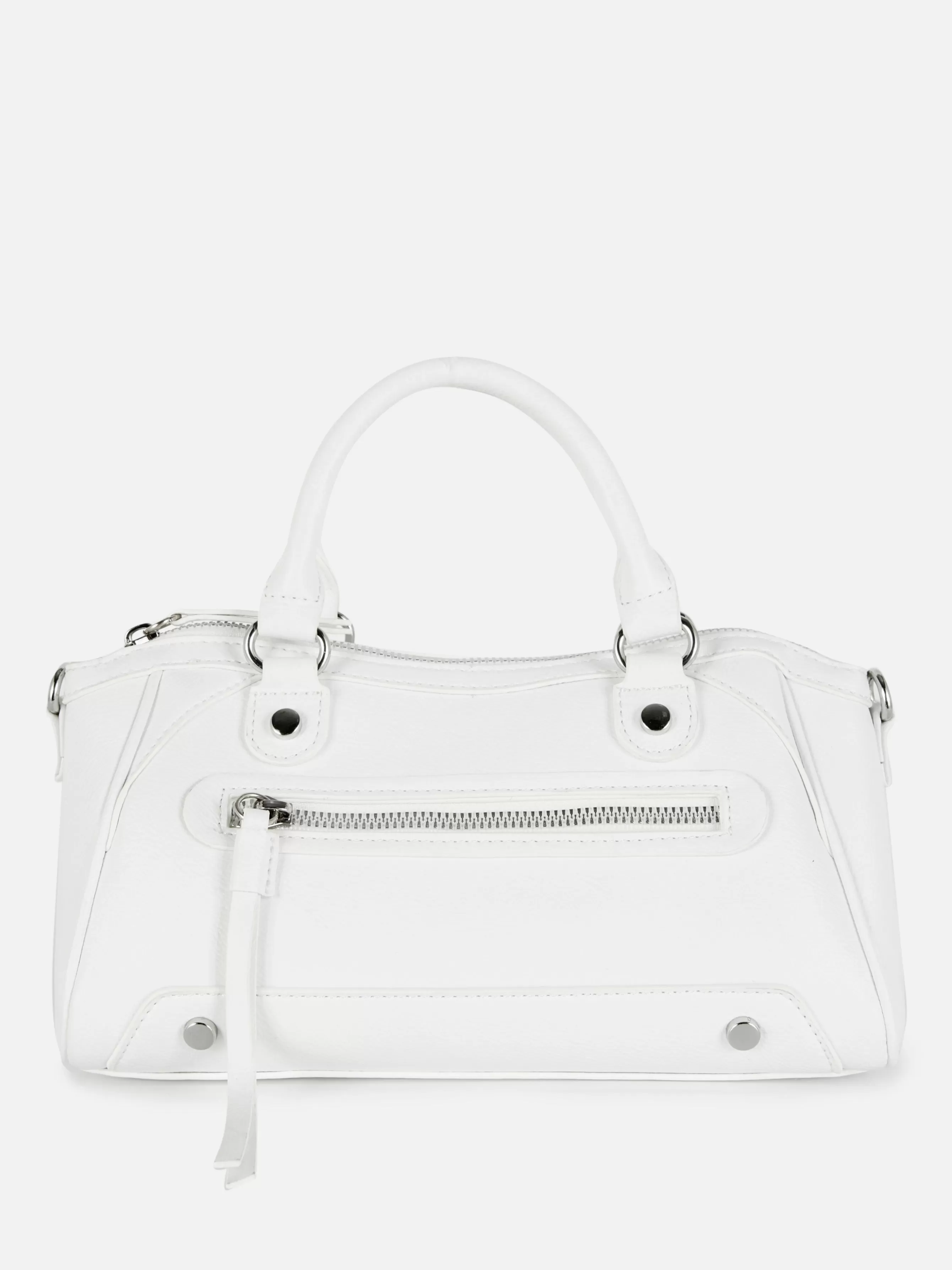 Online Primark Mini Sac à Main Fourre-tout En Simili Cuir Blanc