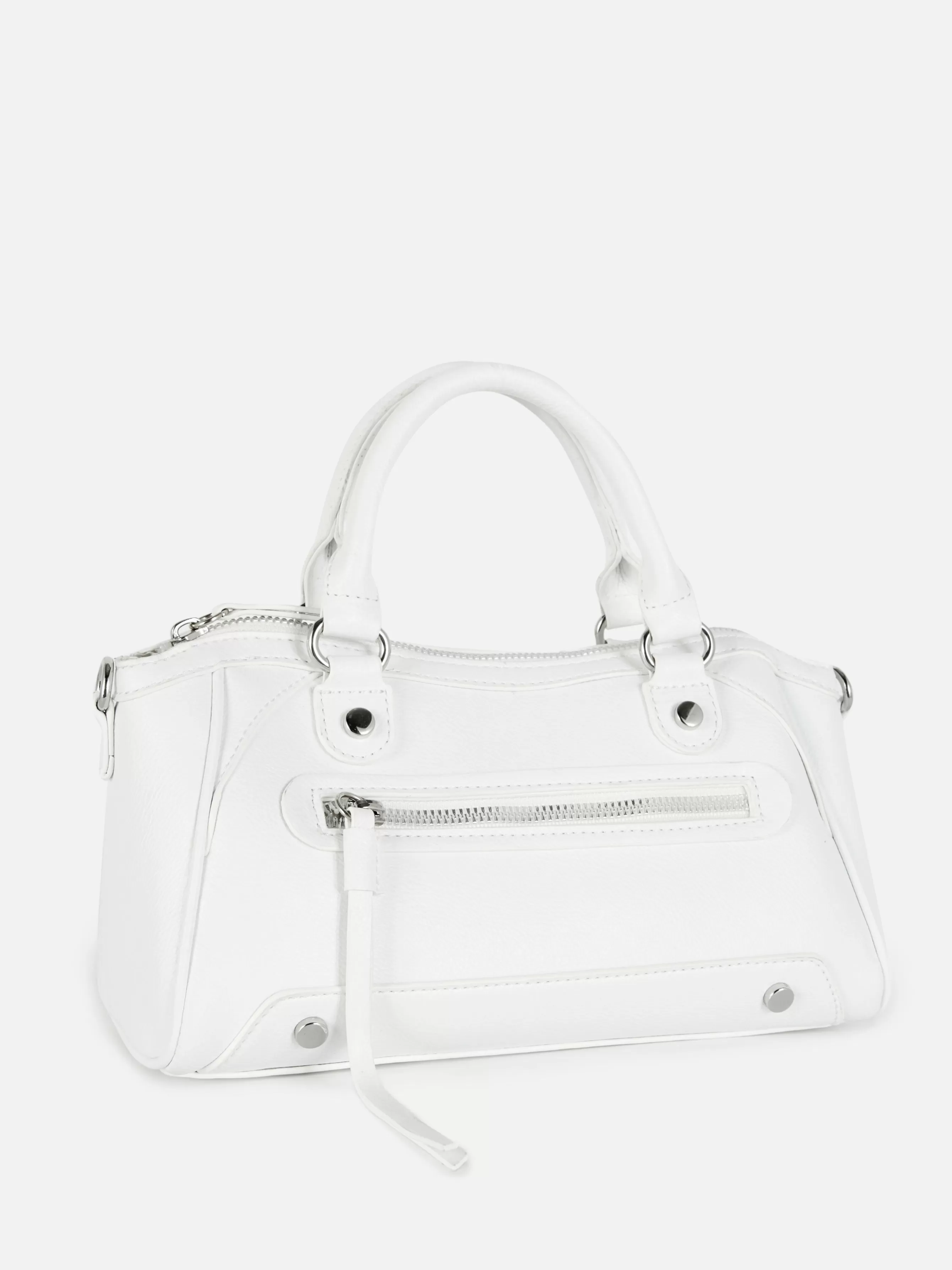 Online Primark Mini Sac à Main Fourre-tout En Simili Cuir Blanc