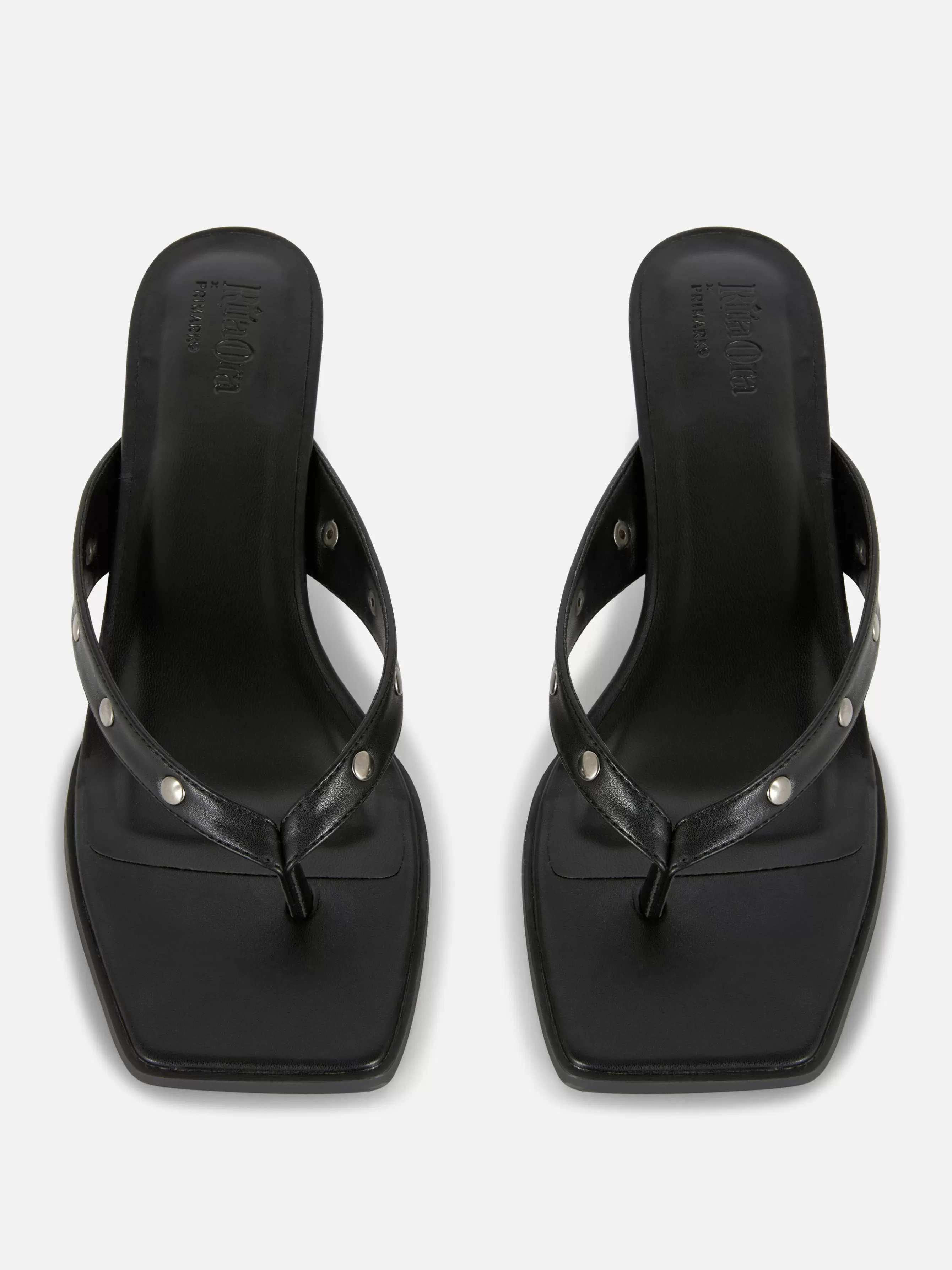 Cheap Primark Mules Cloutées En Simili Cuir Rita Ora Noir