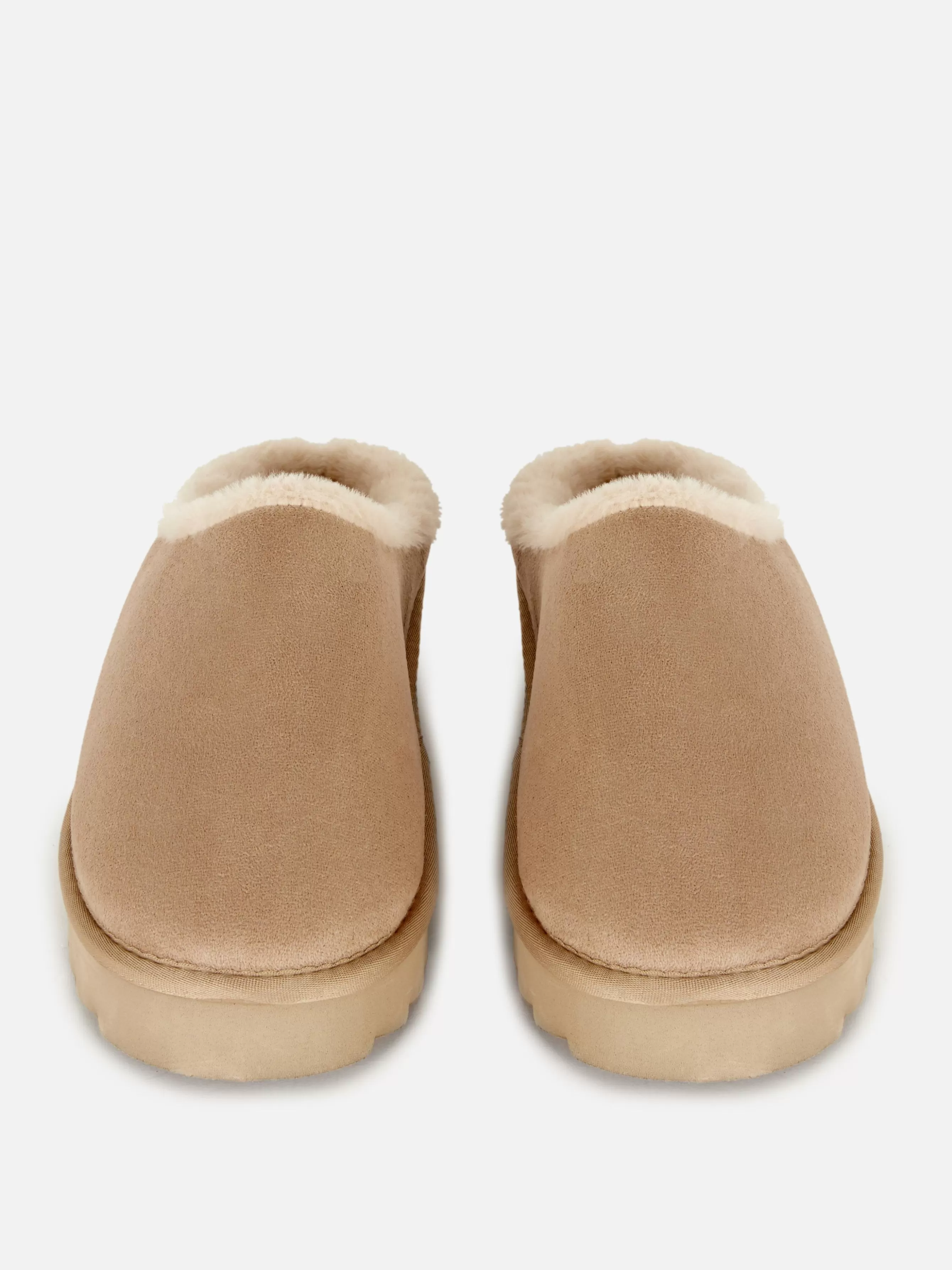 Cheap Primark Mules Doublées En Fausse Fourrure Naturel