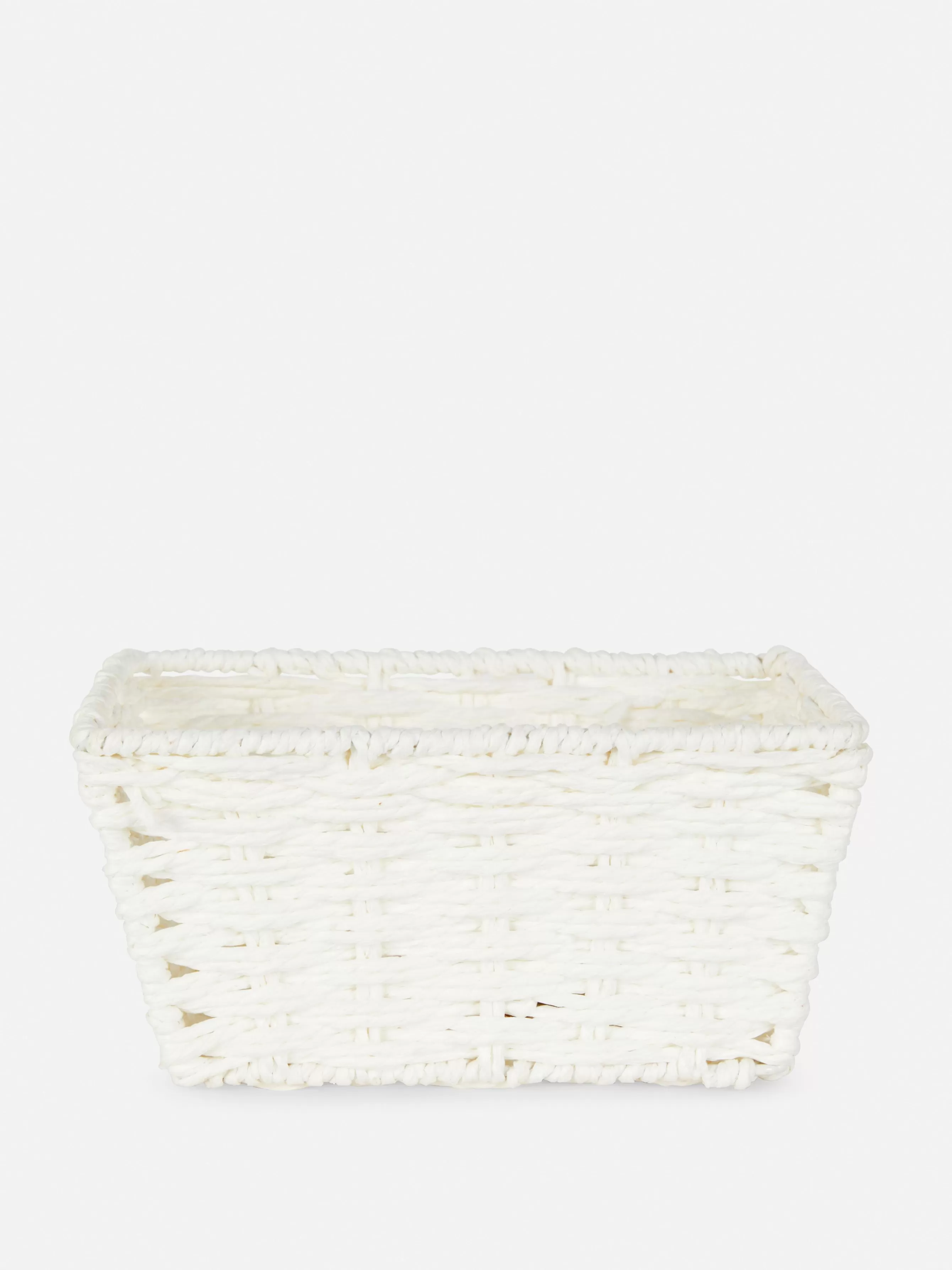 Fashion Primark Panier Carré En Corde Blanc