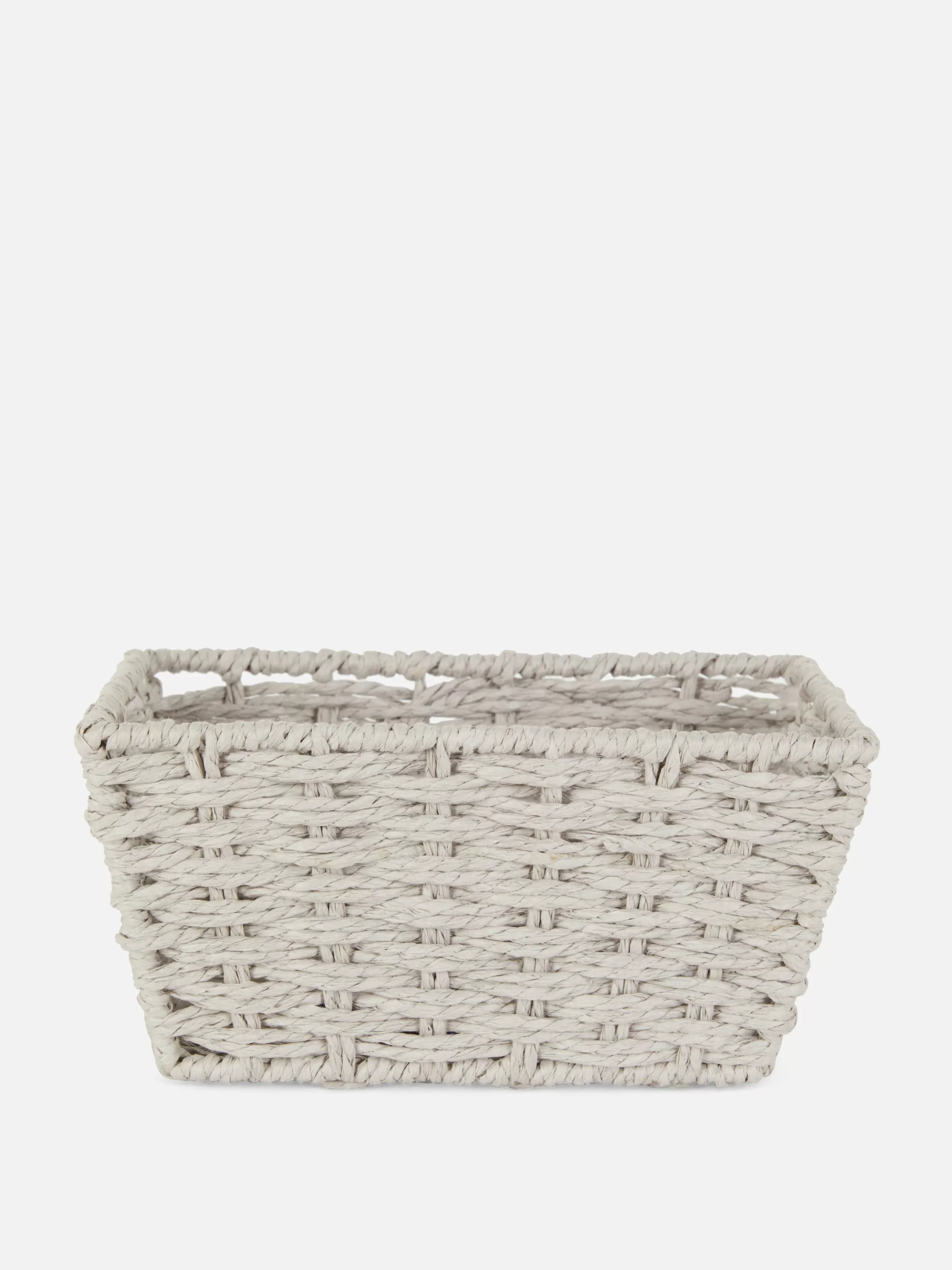 Cheap Primark Panier Carré En Corde Gris