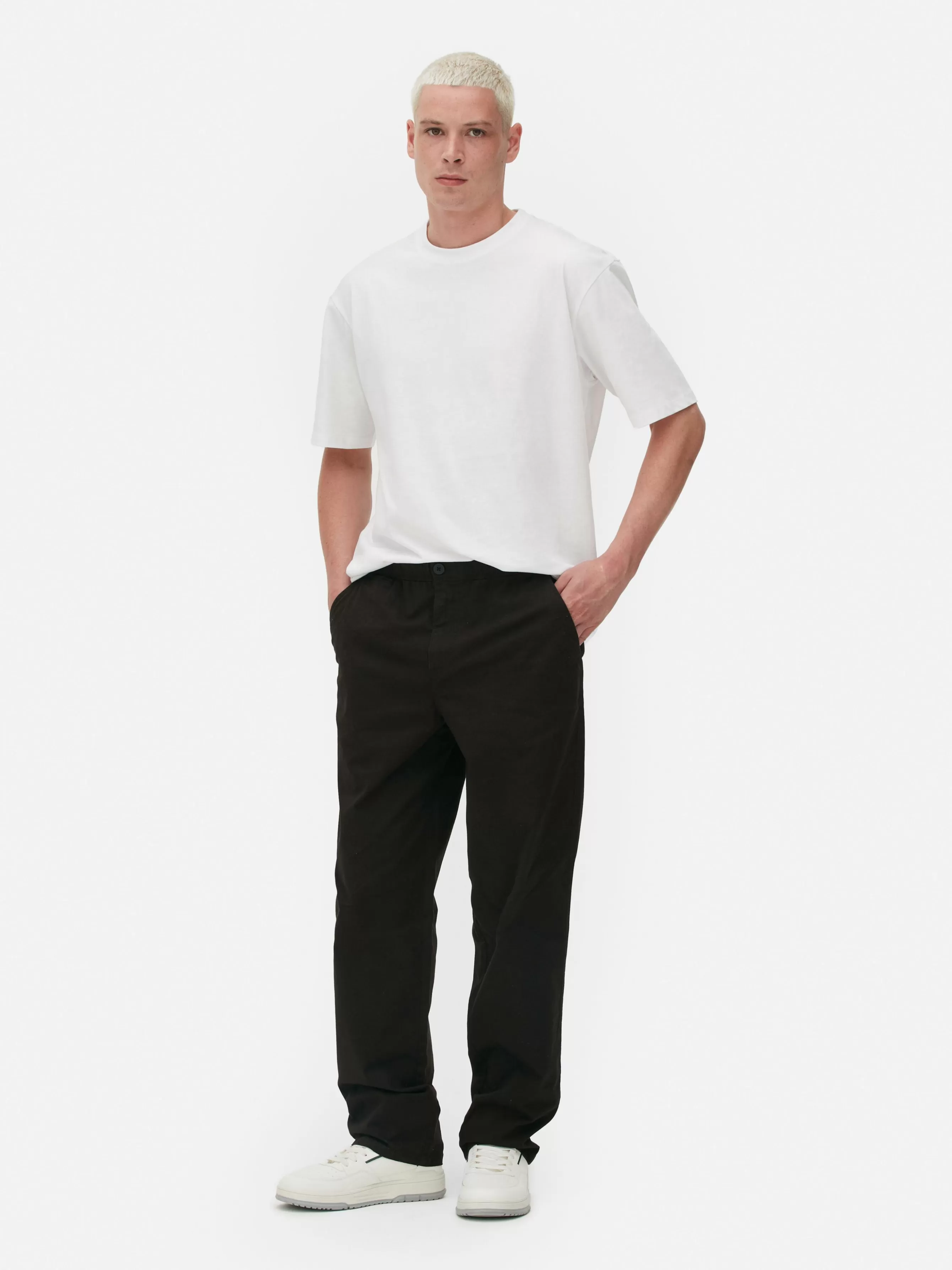 Cheap Primark Pantalon à Taille élastique Noir